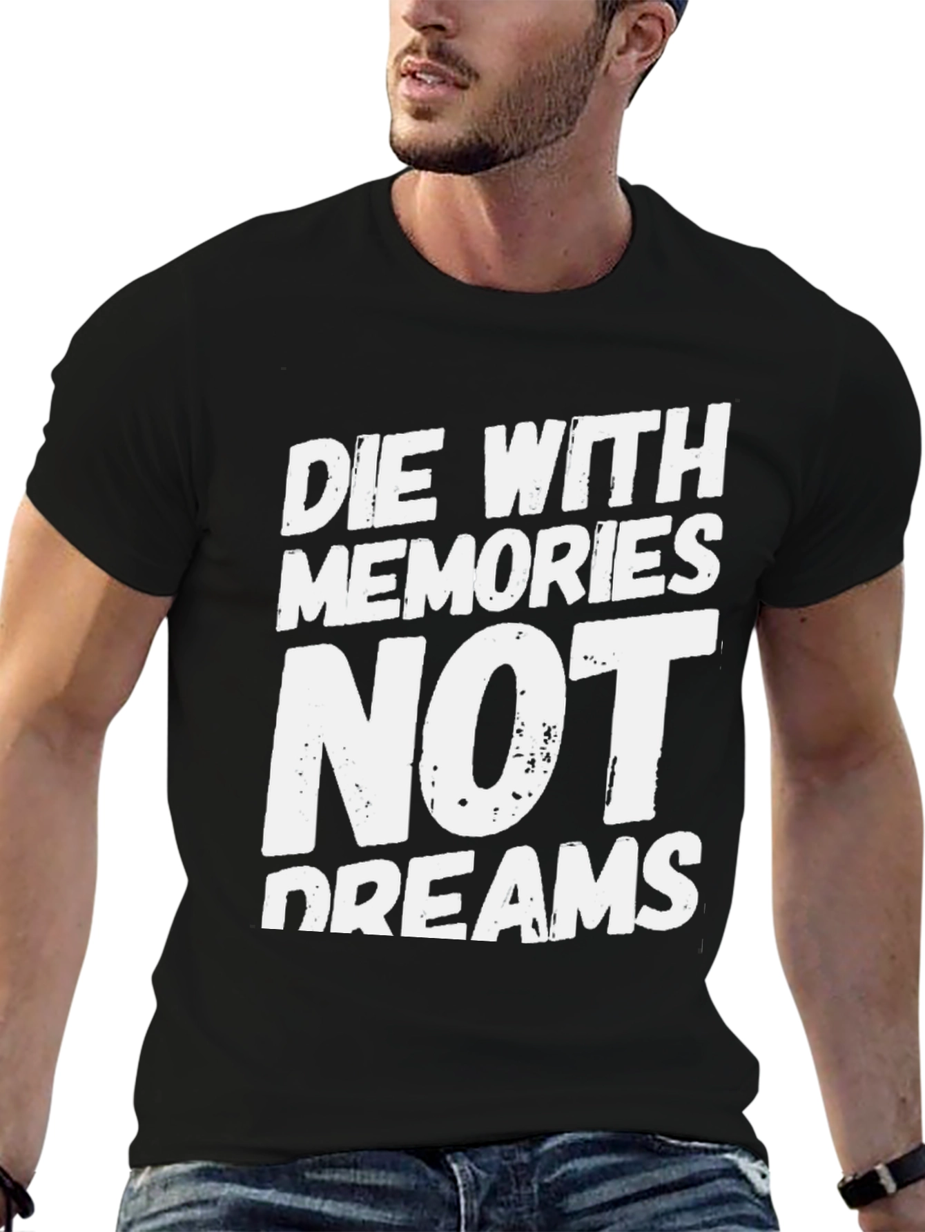 Die With Memories T-Shirt - Black Cotton Blend