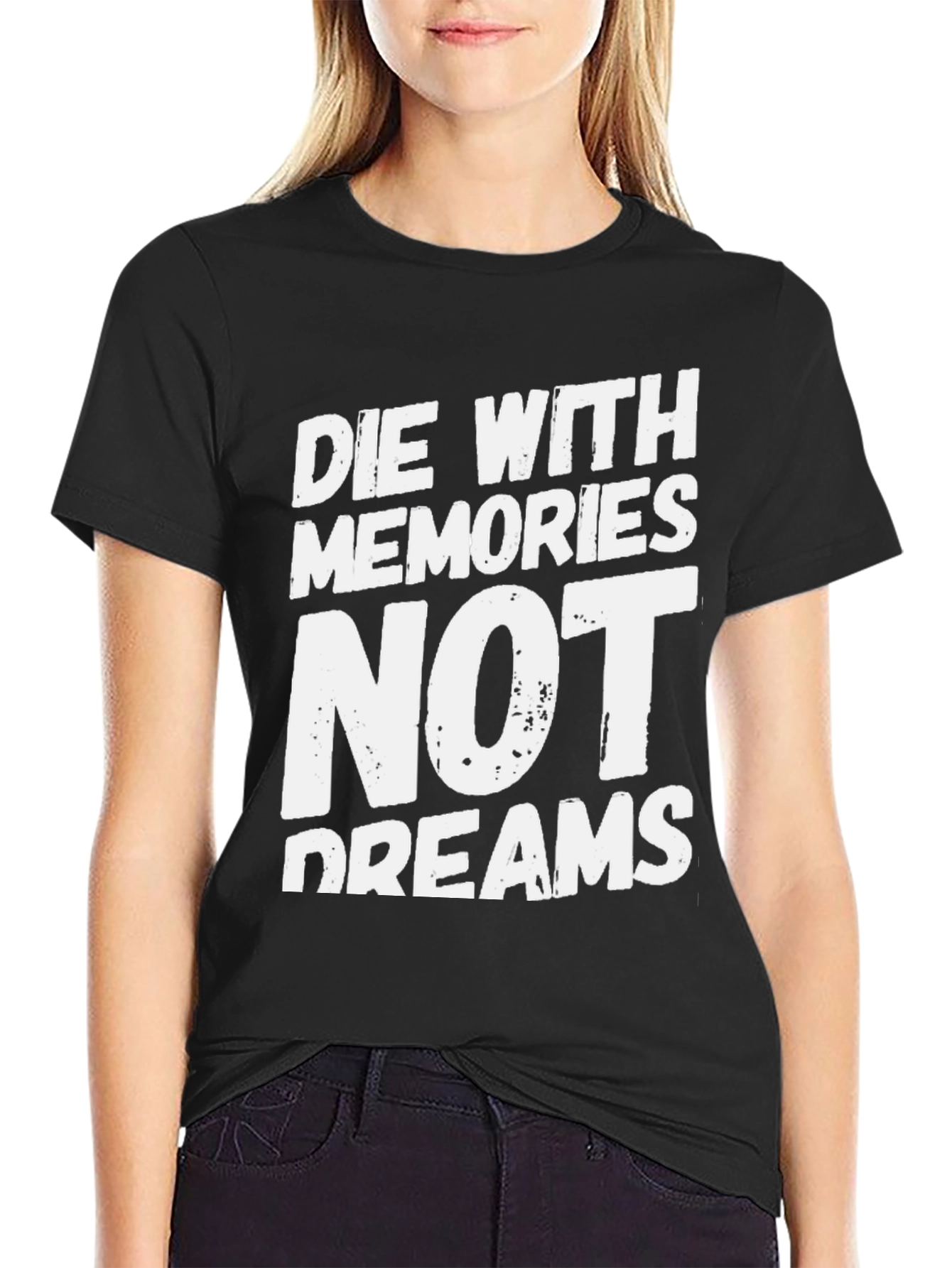 Die With Memories T-Shirt - Black Cotton Blend
