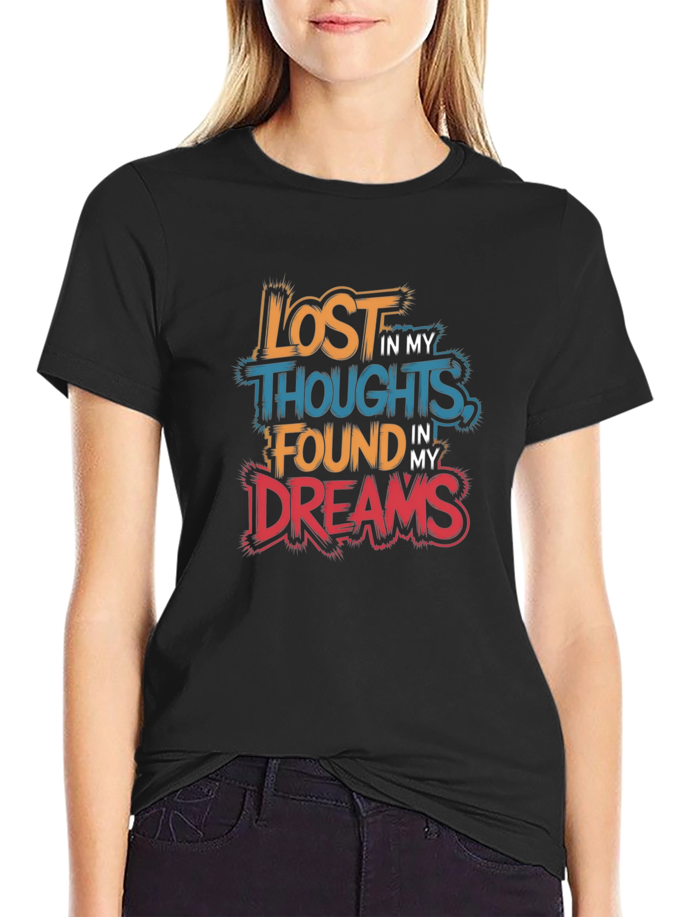 Lost in Thoughts Found in Dreams Graphic Tee