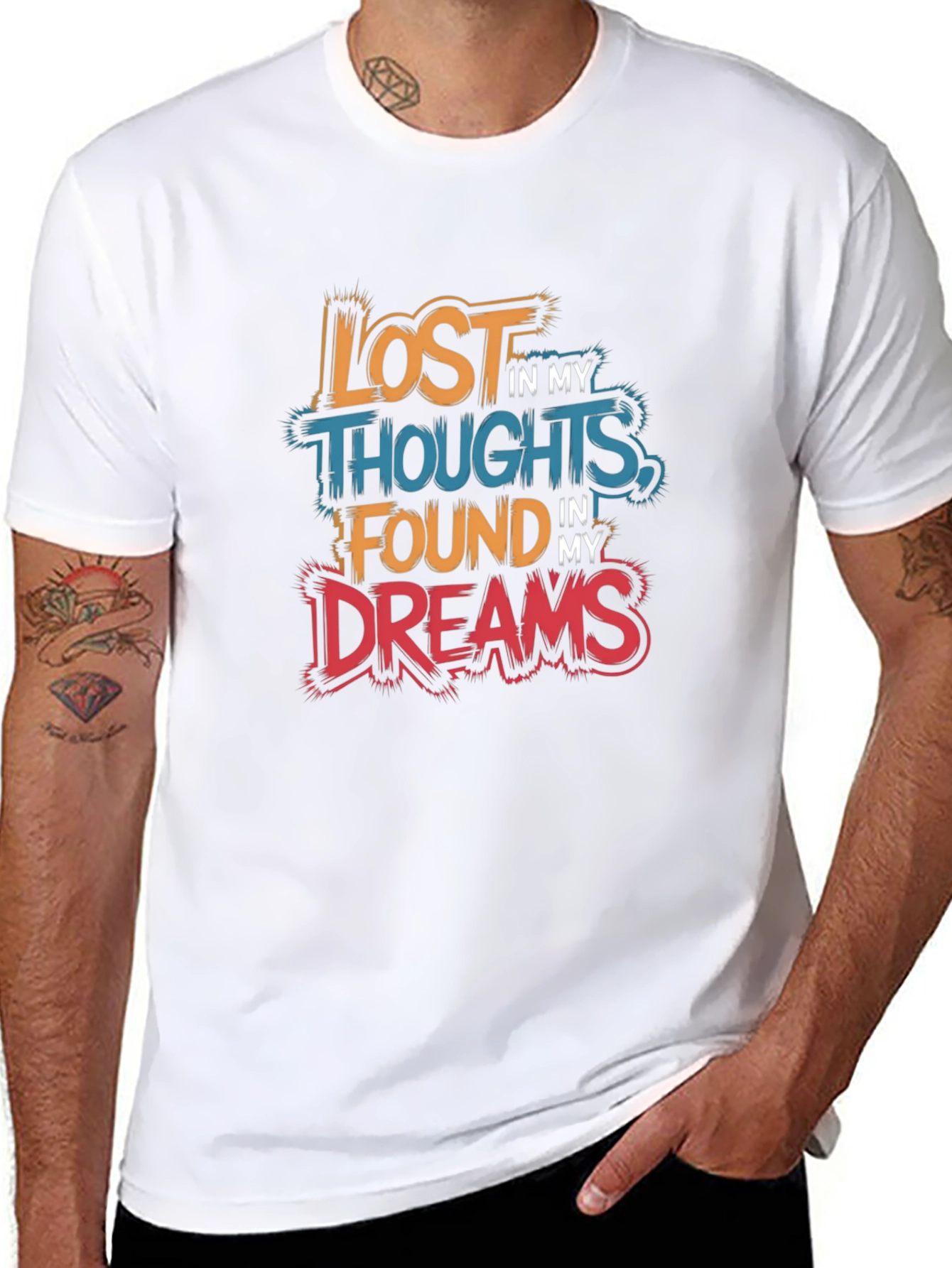 Lost in Thoughts Found in Dreams Graphic Tee
