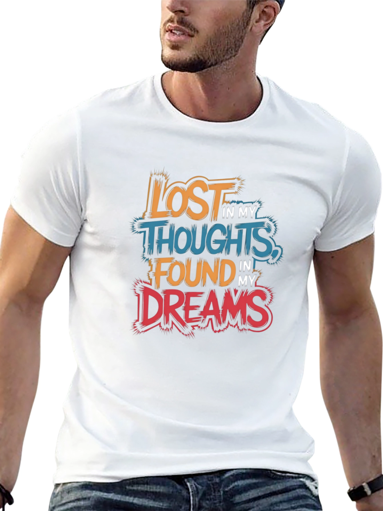 Lost in Thoughts Found in Dreams Graphic Tee