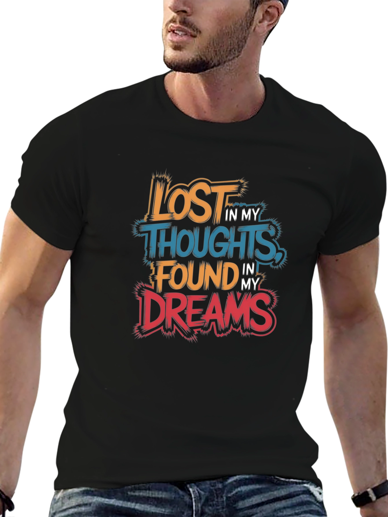 Lost in Thoughts Found in Dreams Graphic Tee