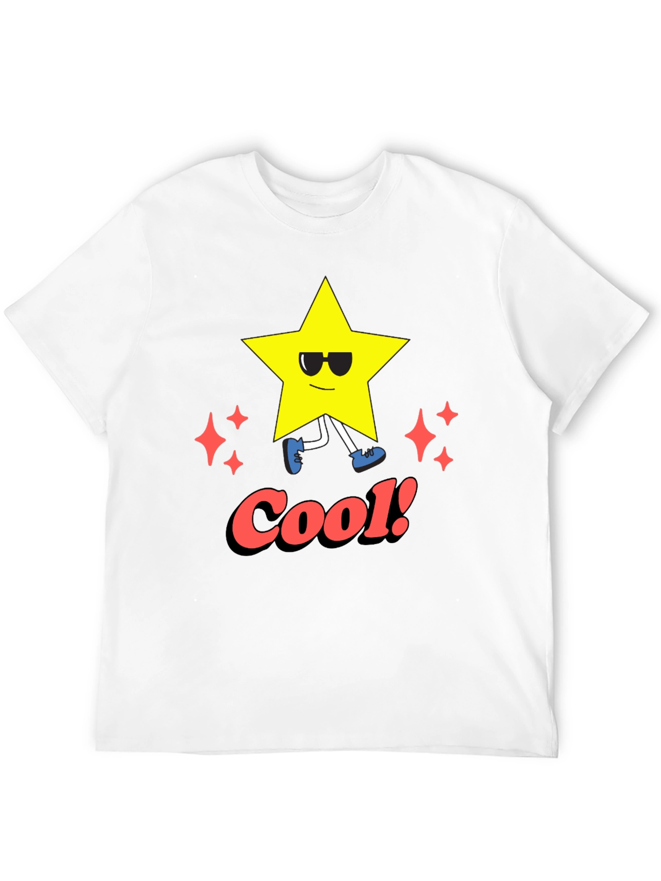Cool Star Graphic Tee - Black Casual T-Shirt
