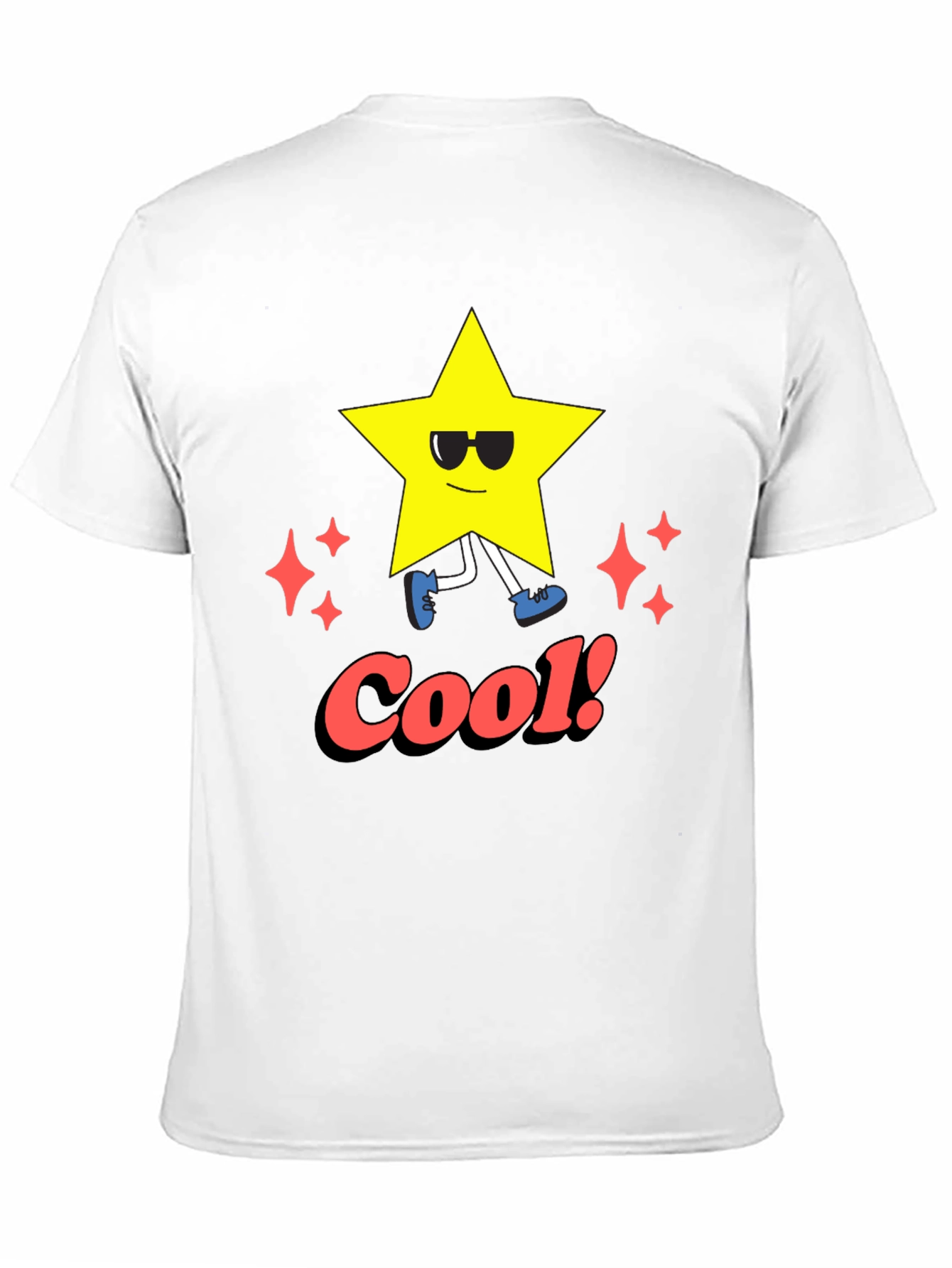 Cool Star Graphic Tee - Black Casual T-Shirt
