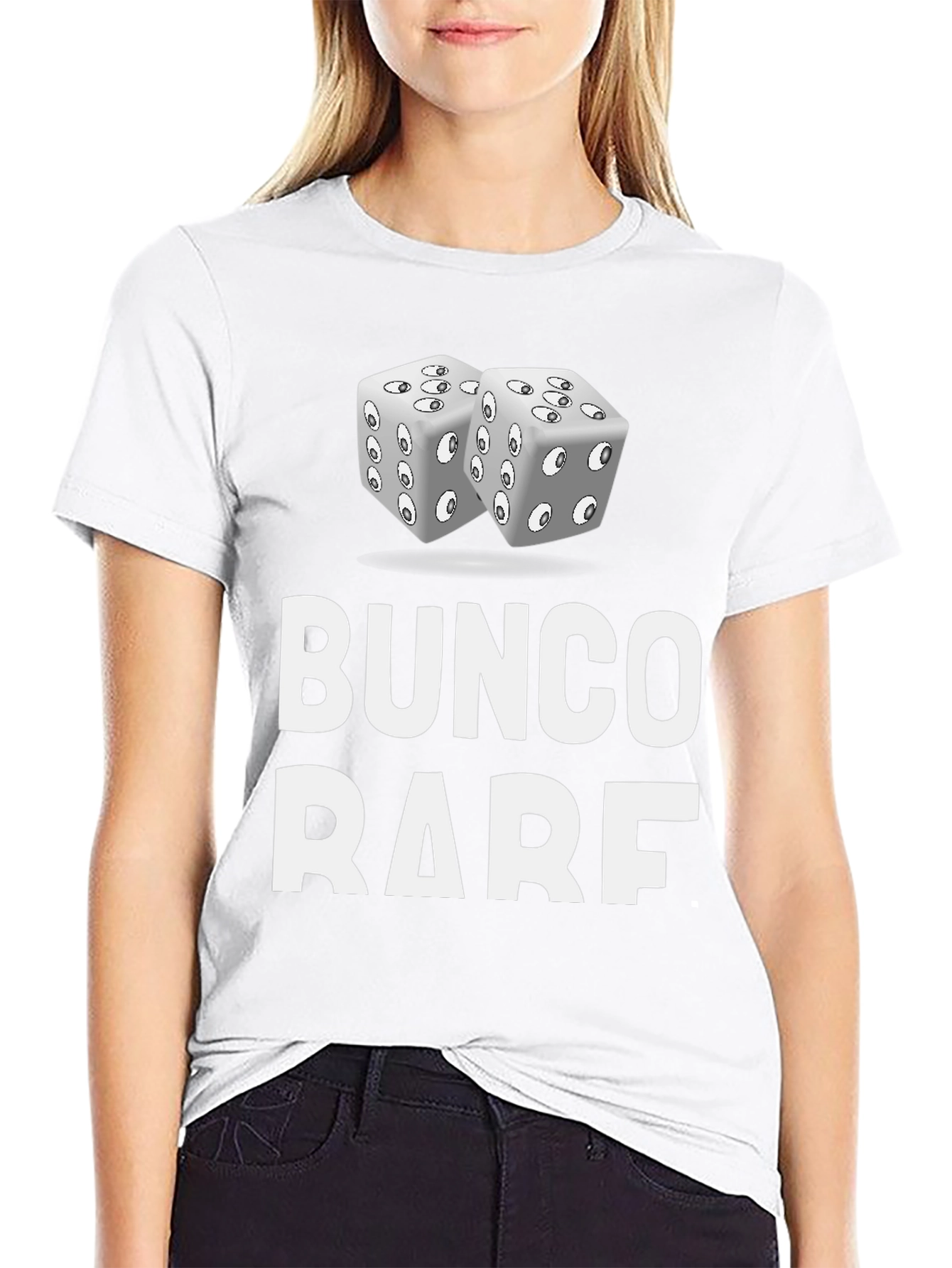 Bunco Rare T-Shirt with Dice Graphic - Novelty Tee