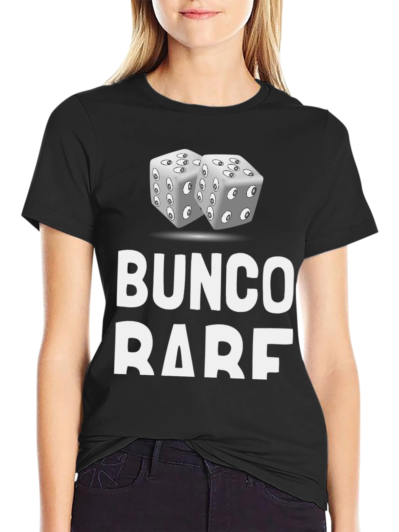Bunco Rare T-Shirt with Dice Graphic - Novelty Tee