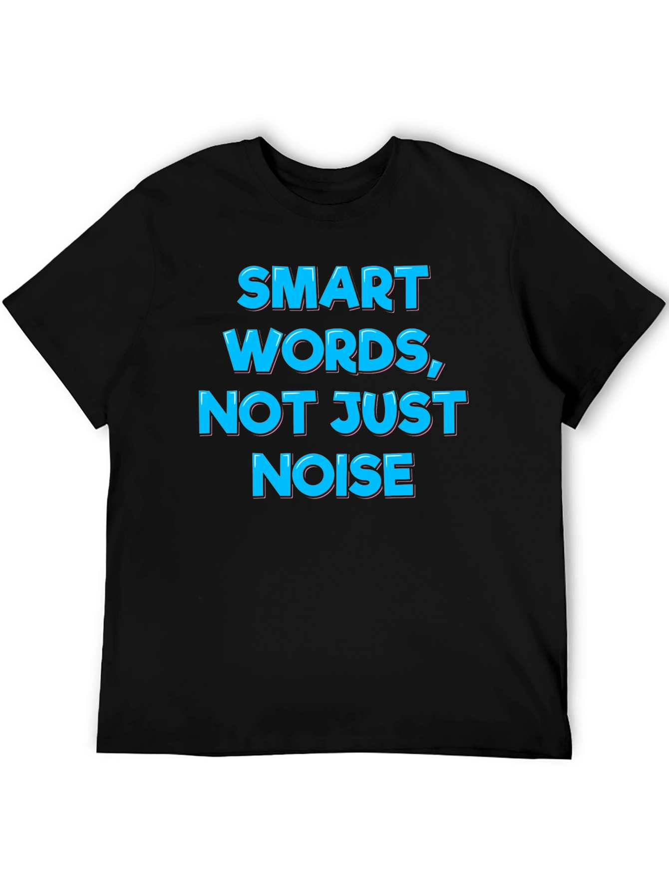Smart Words Graphic Tee - Black