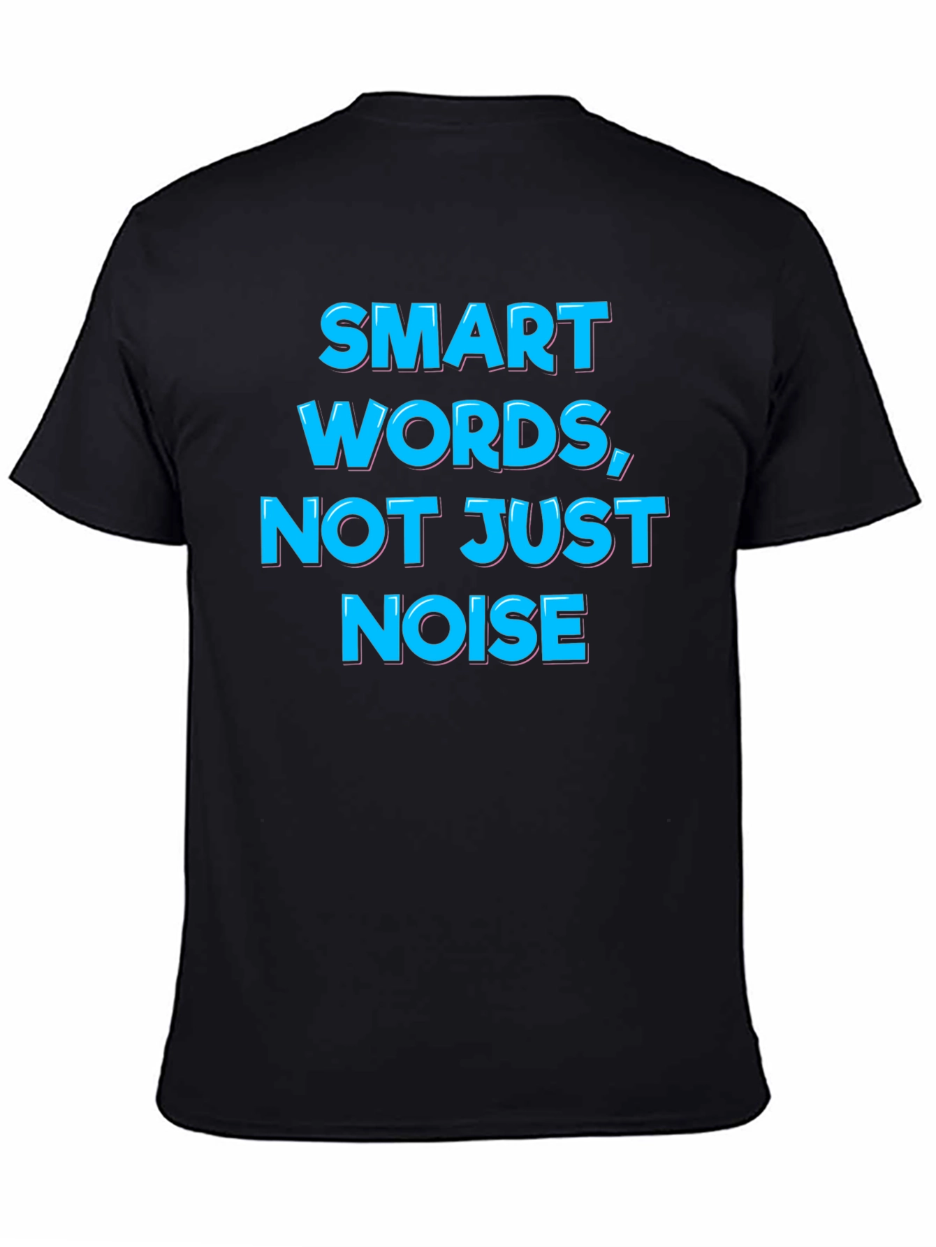 Smart Words Graphic Tee - Black