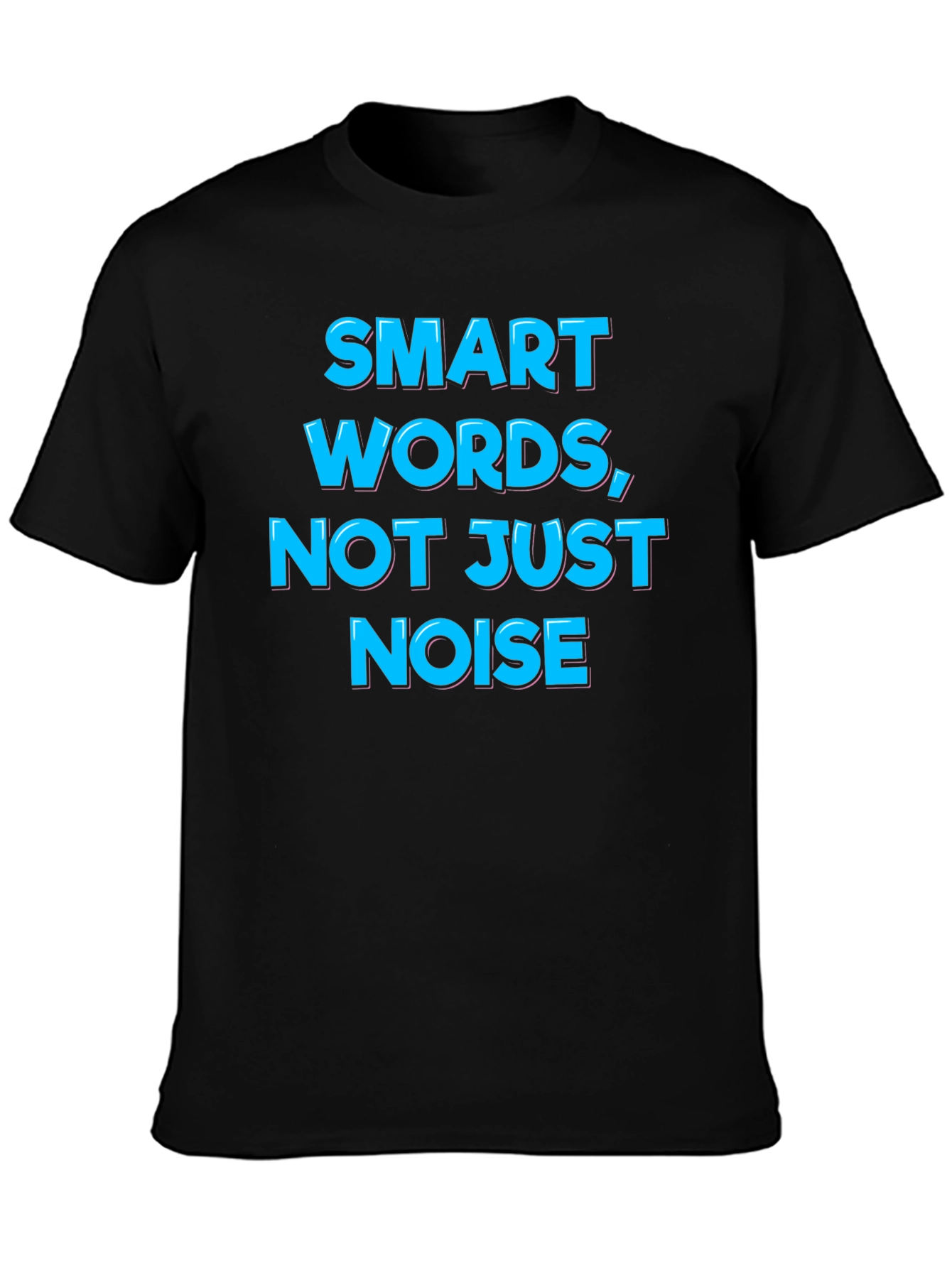 Smart Words Graphic Tee - Black
