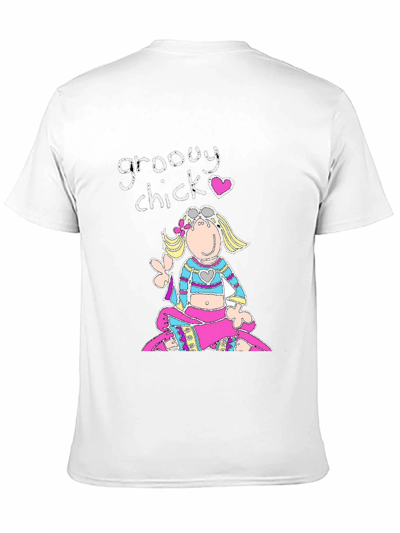 Groovy Chick Black Graphic T-Shirt