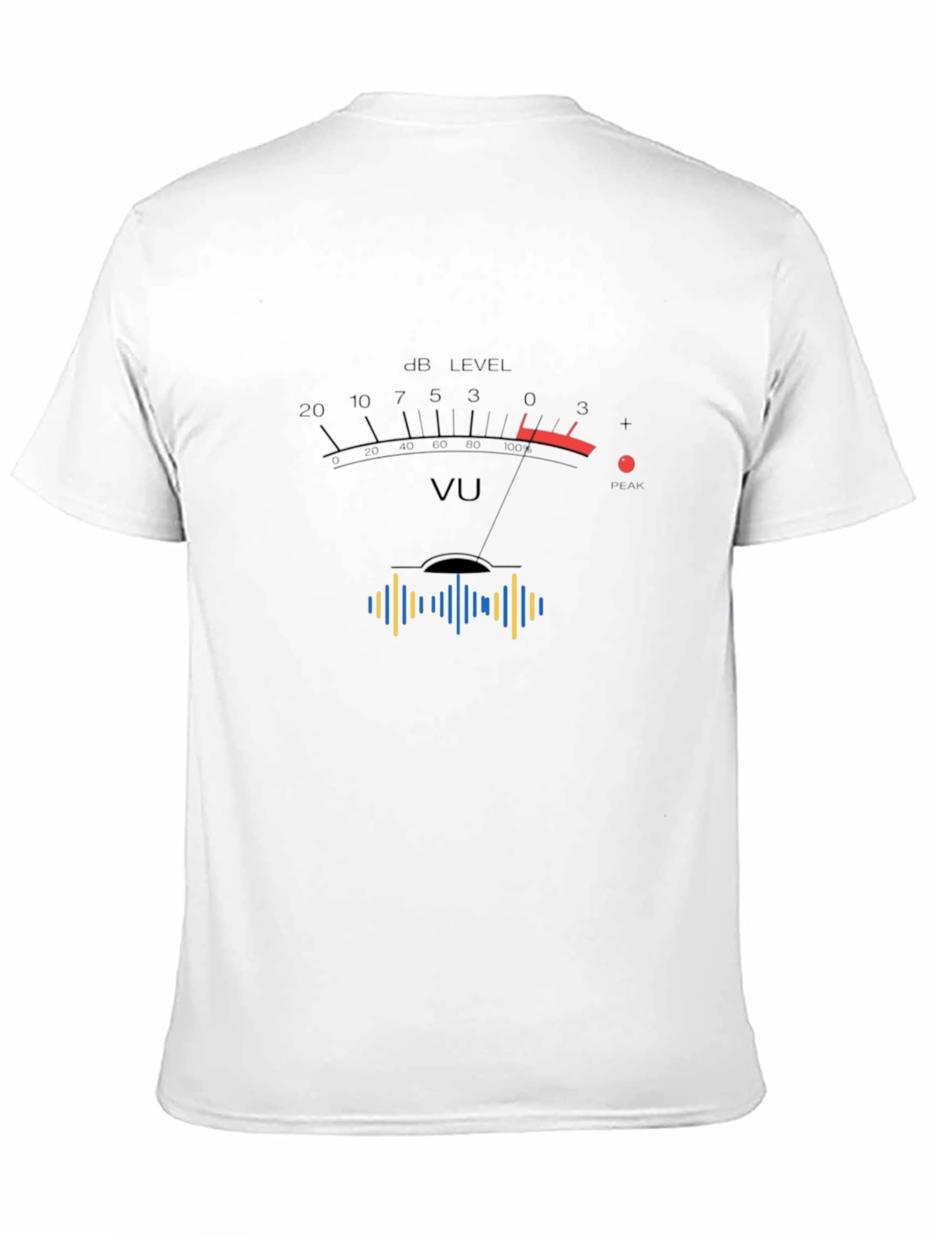 VU Meter Graphic Tee - Audio Engineer T-Shirt
