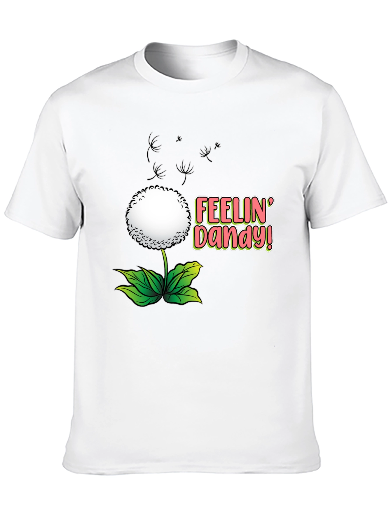 Feelin Dandy T-Shirt - Black Floral Design