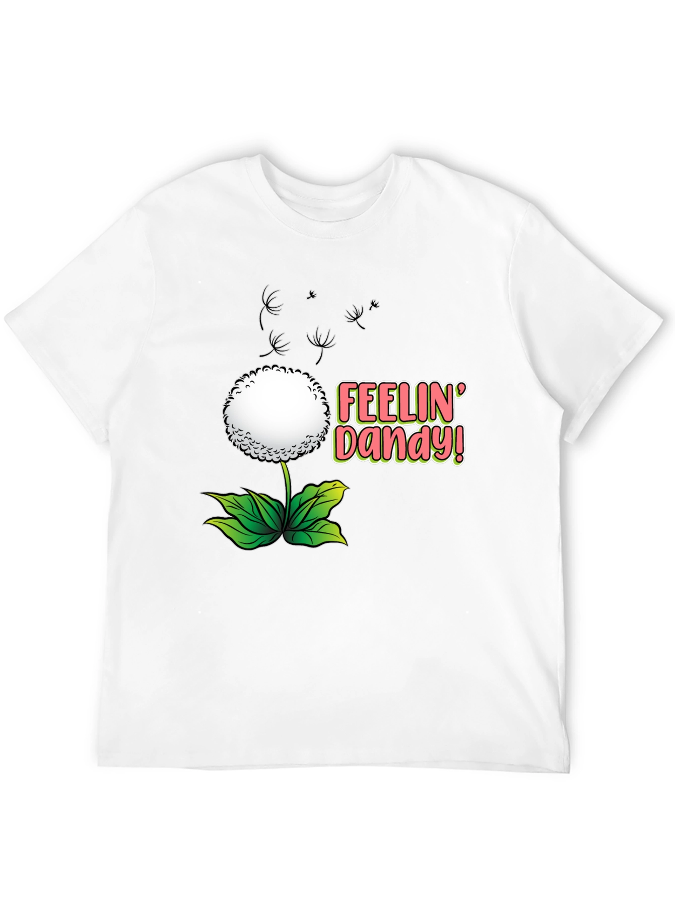 Feelin Dandy T-Shirt - Black Floral Design