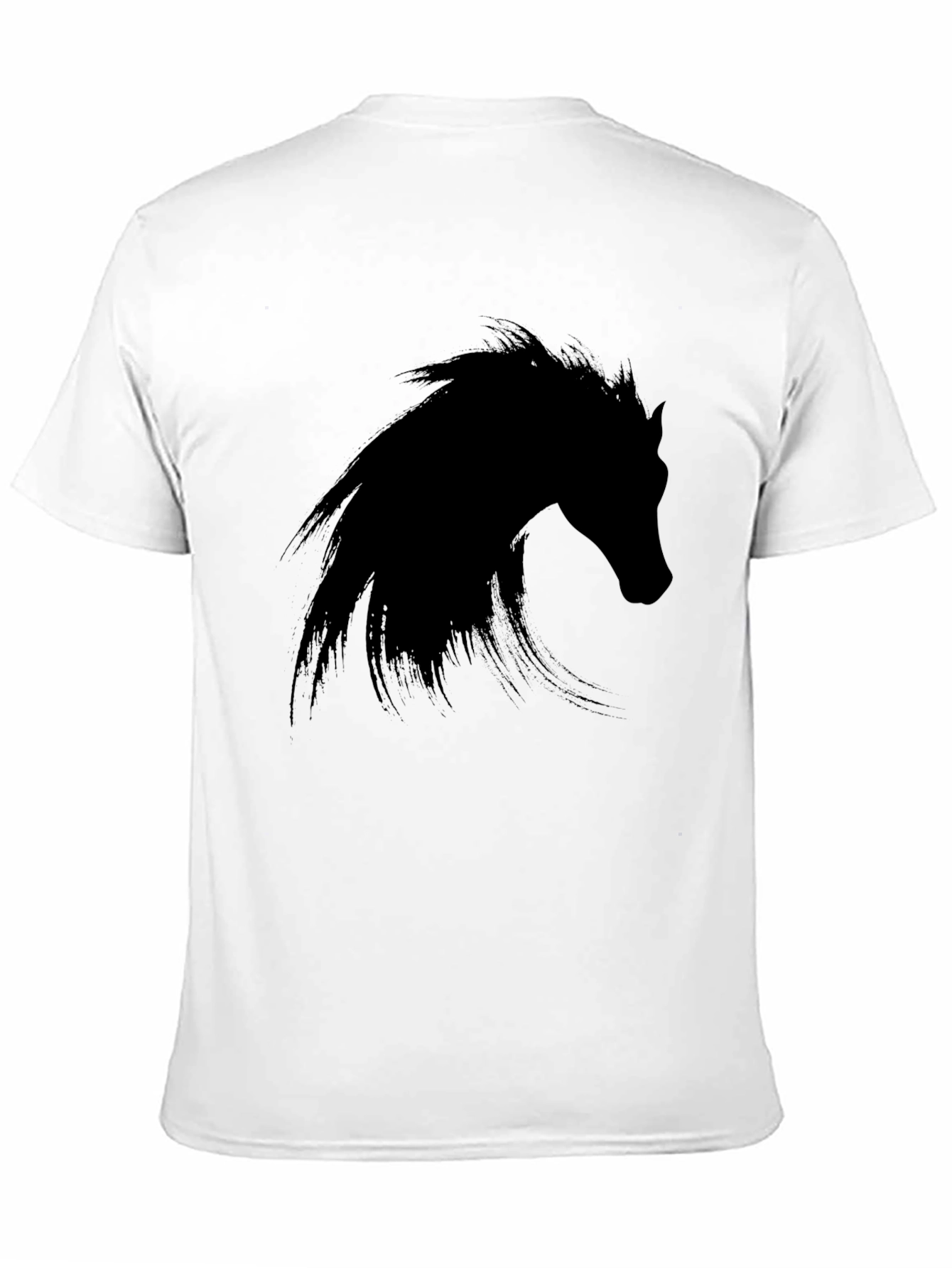 Black Horse Graphic Tee - Mens Fashion