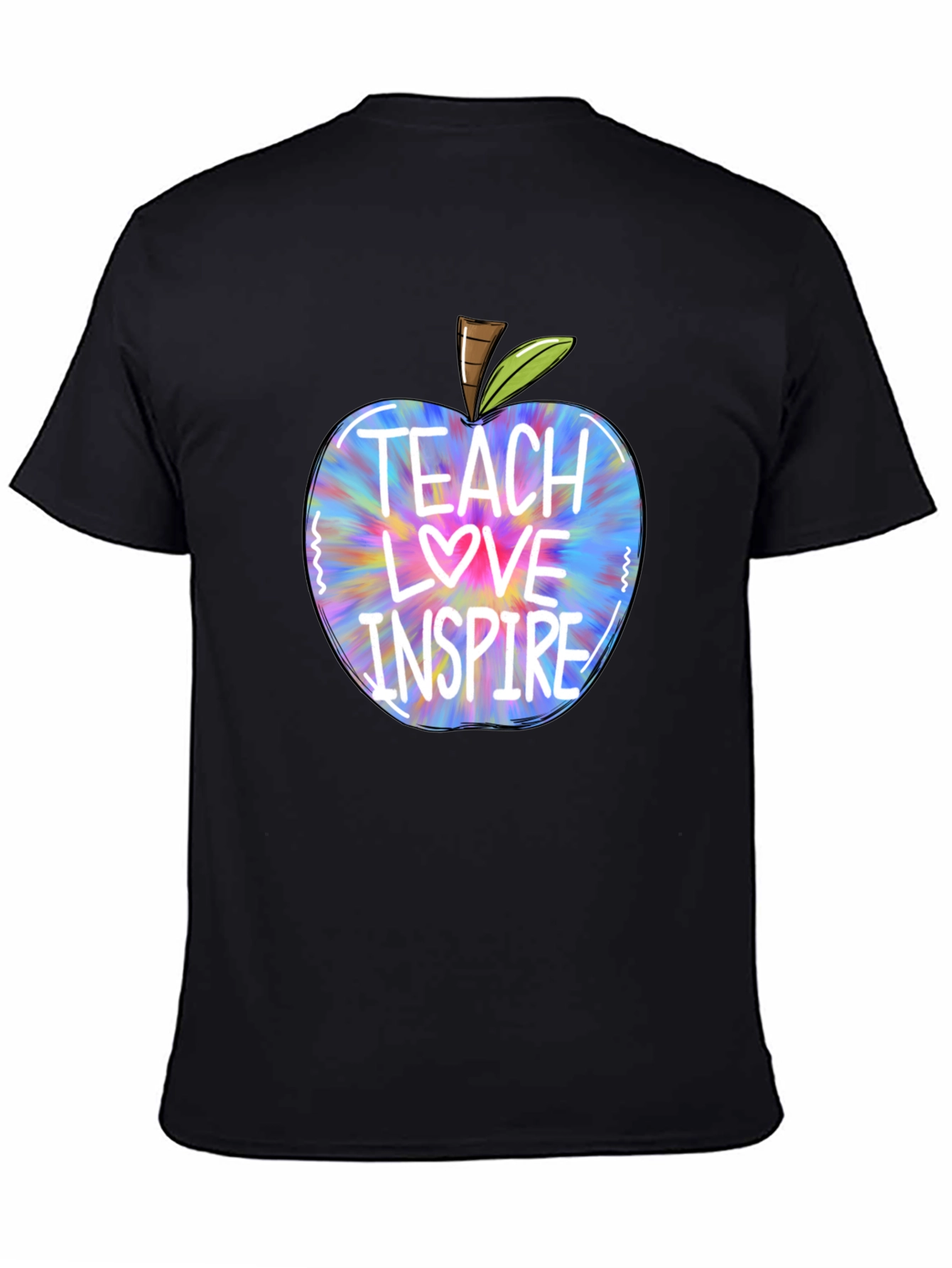 Teacher Apple T-Shirt - Teach Love Inspire