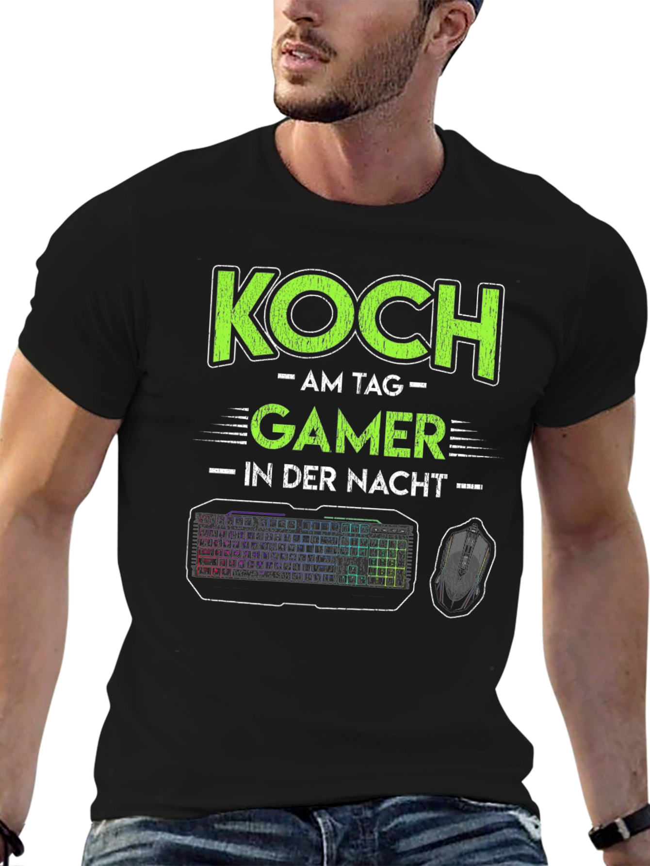 Koch Gamer T-Shirt - Day Chef Night Gamer
