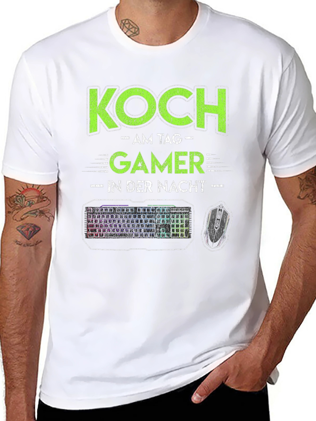 Koch Gamer T-Shirt - Day Chef Night Gamer