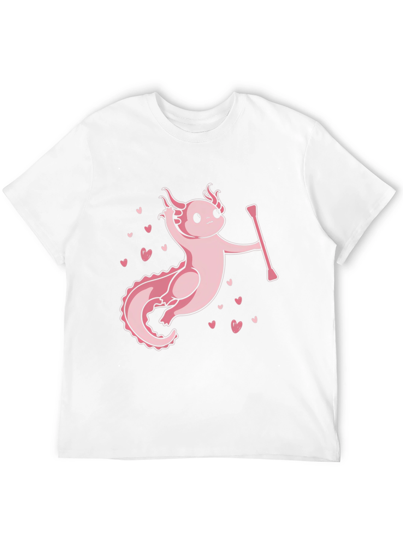Axolotl Majorette T-Shirt - Cute Pink Salamander