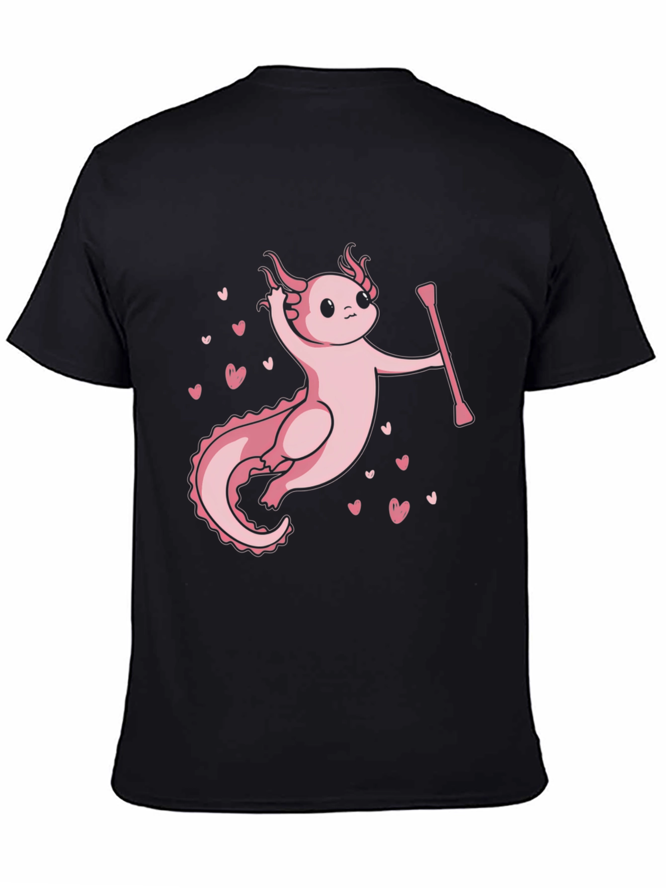 Axolotl Majorette T-Shirt - Cute Pink Salamander
