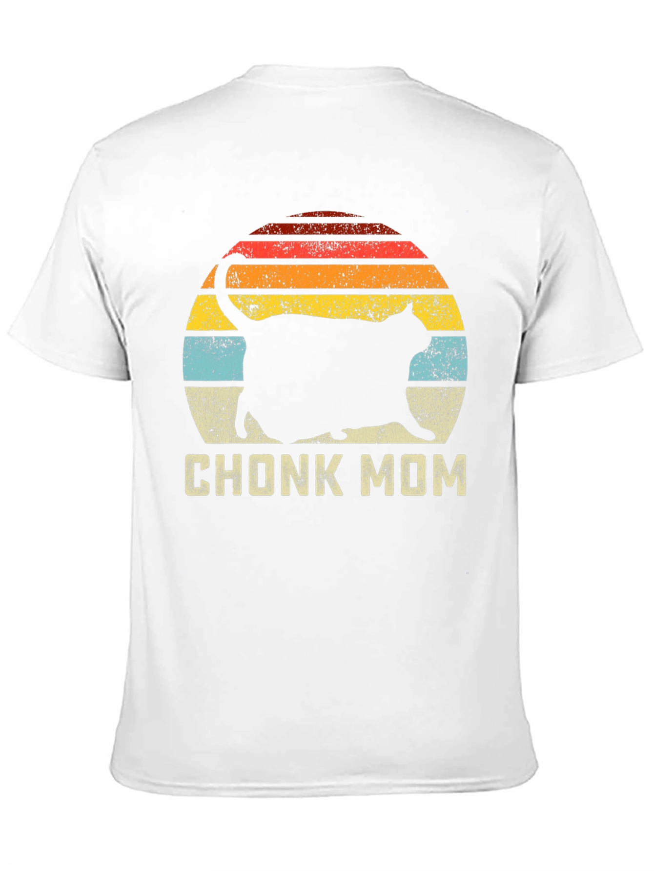 Chonk Mom Cat T-Shirt - Retro Style