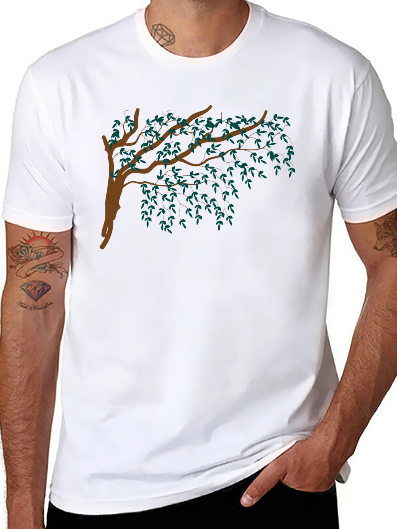 Black Tree Graphic Tee - Stylish & Unique Design