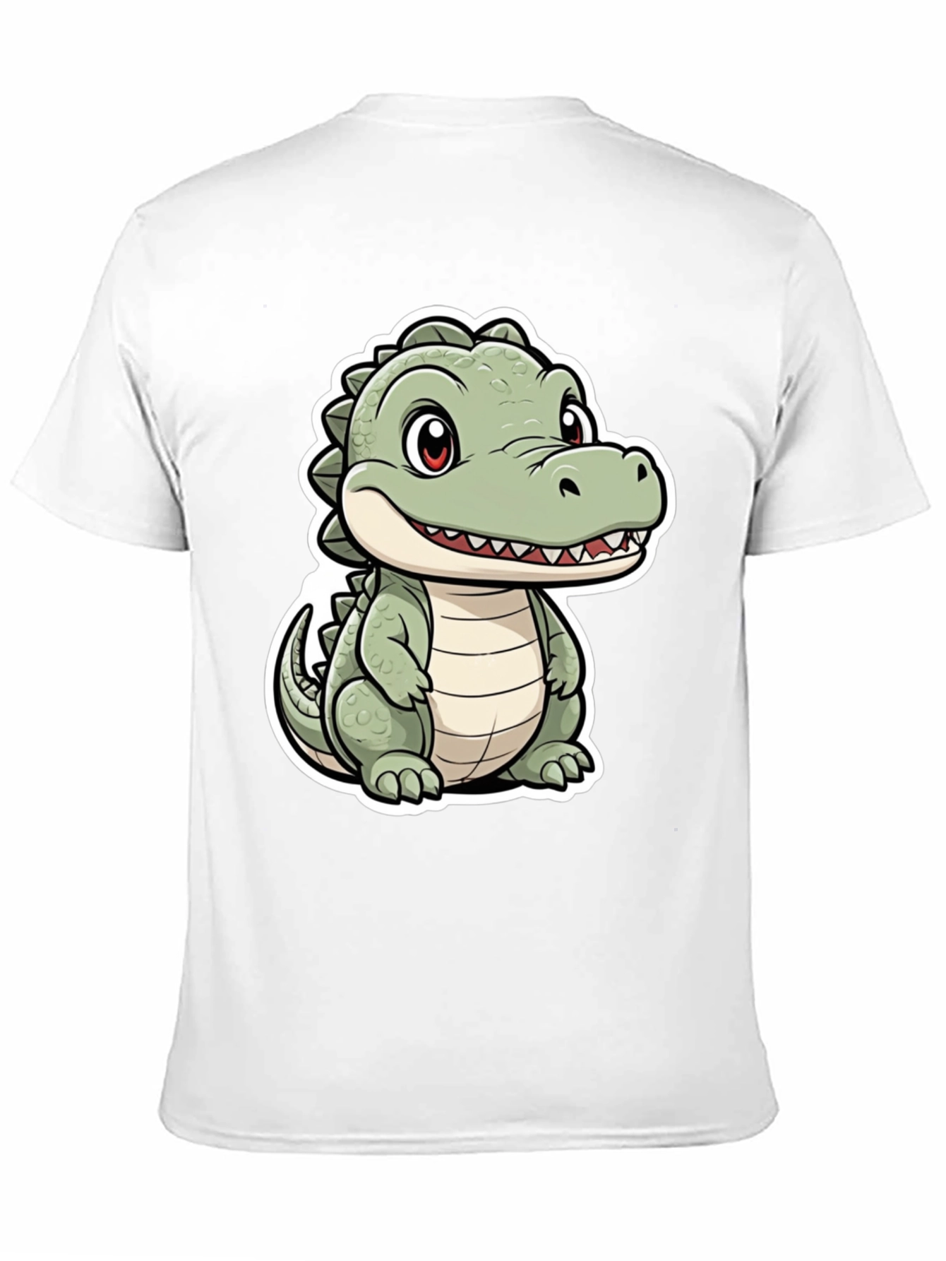 Cute Cartoon Crocodile Graphic Tee