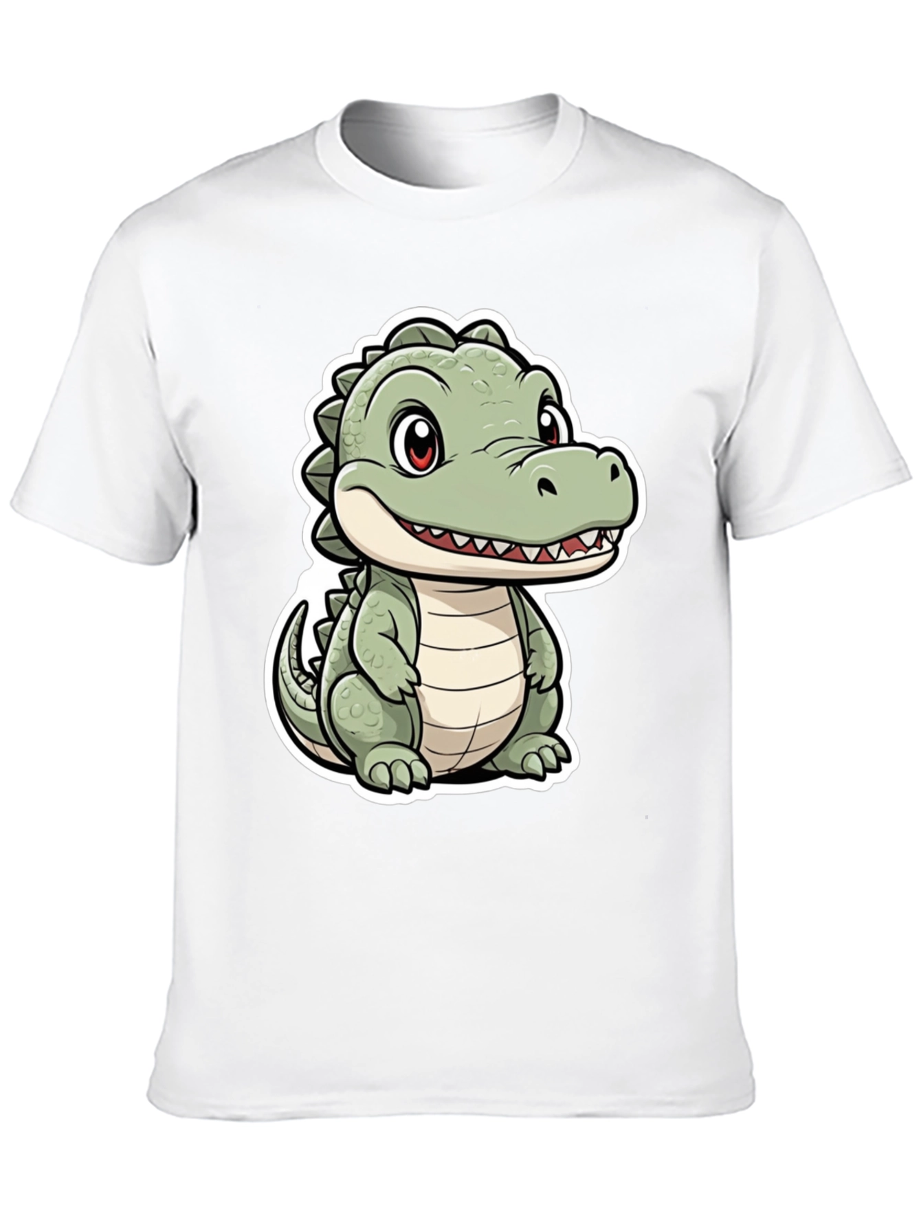 Cute Cartoon Crocodile Graphic Tee