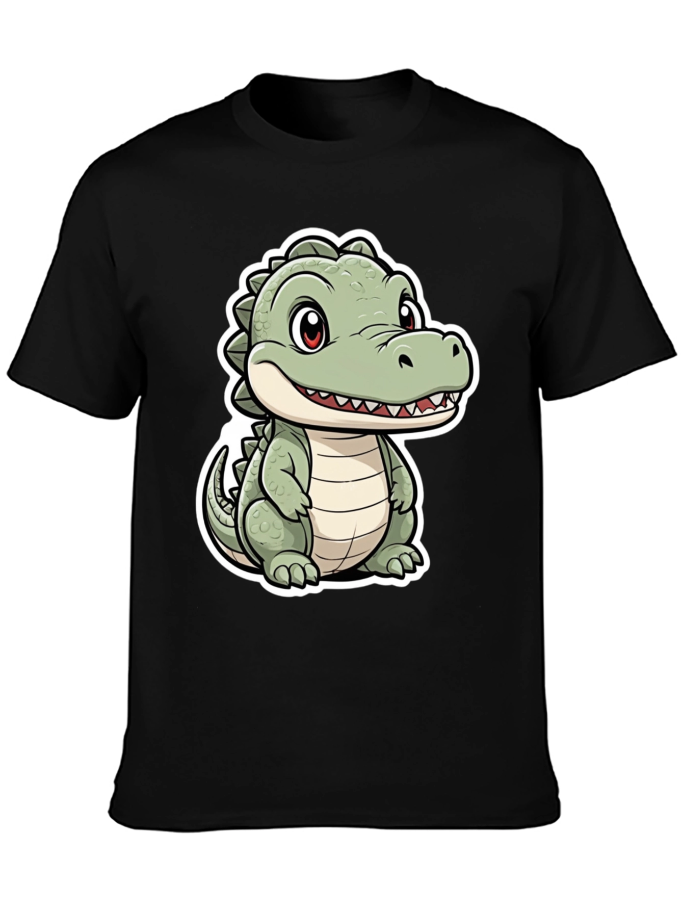 Cute Cartoon Crocodile Graphic Tee