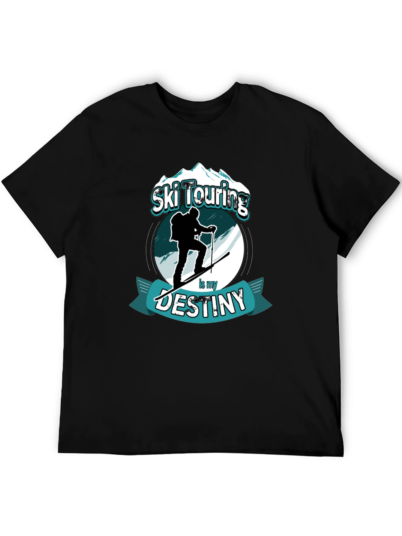 Ski Touring Destiny T-Shirt Black Graphic Tee