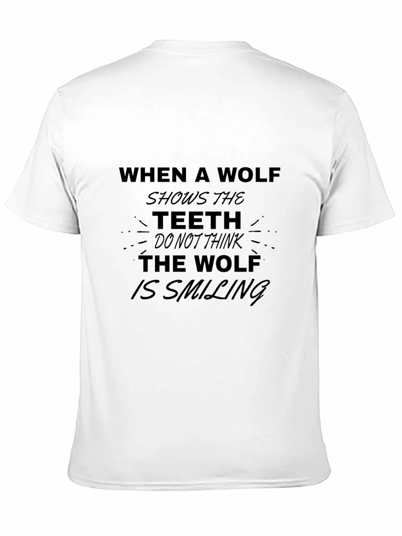 Wolf Teeth Graphic Print Tee