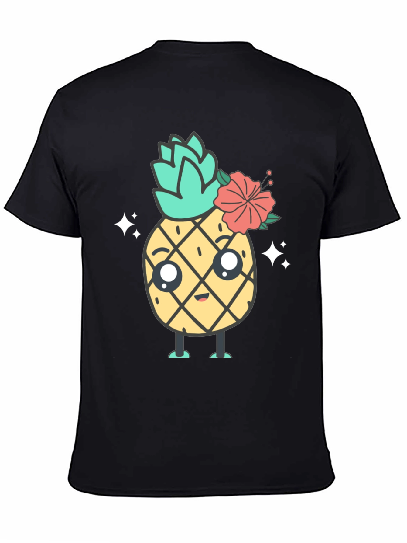 Cute Kawaii Pineapple Graphic Tee - Unisex
