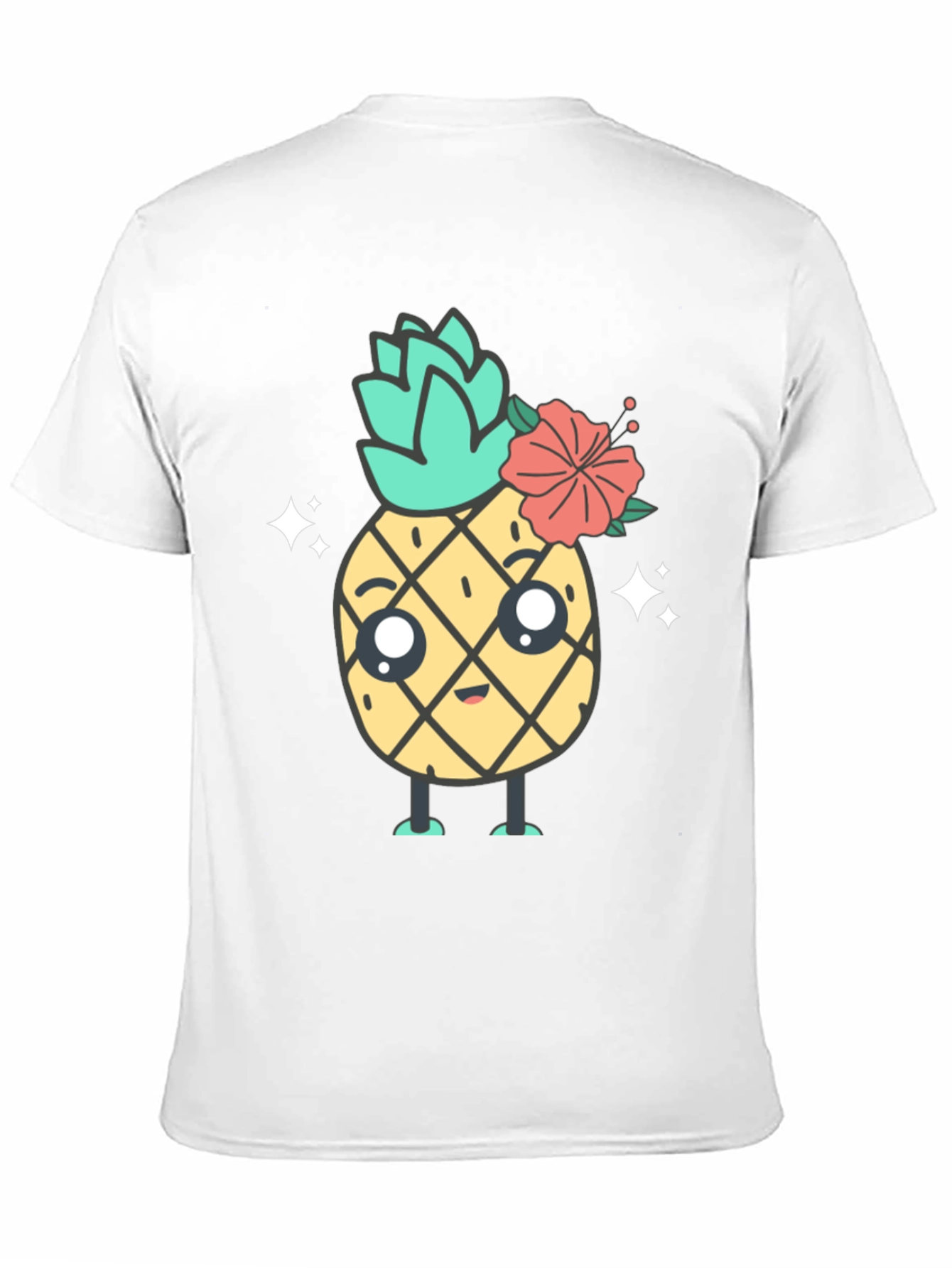 Cute Kawaii Pineapple Graphic Tee - Unisex