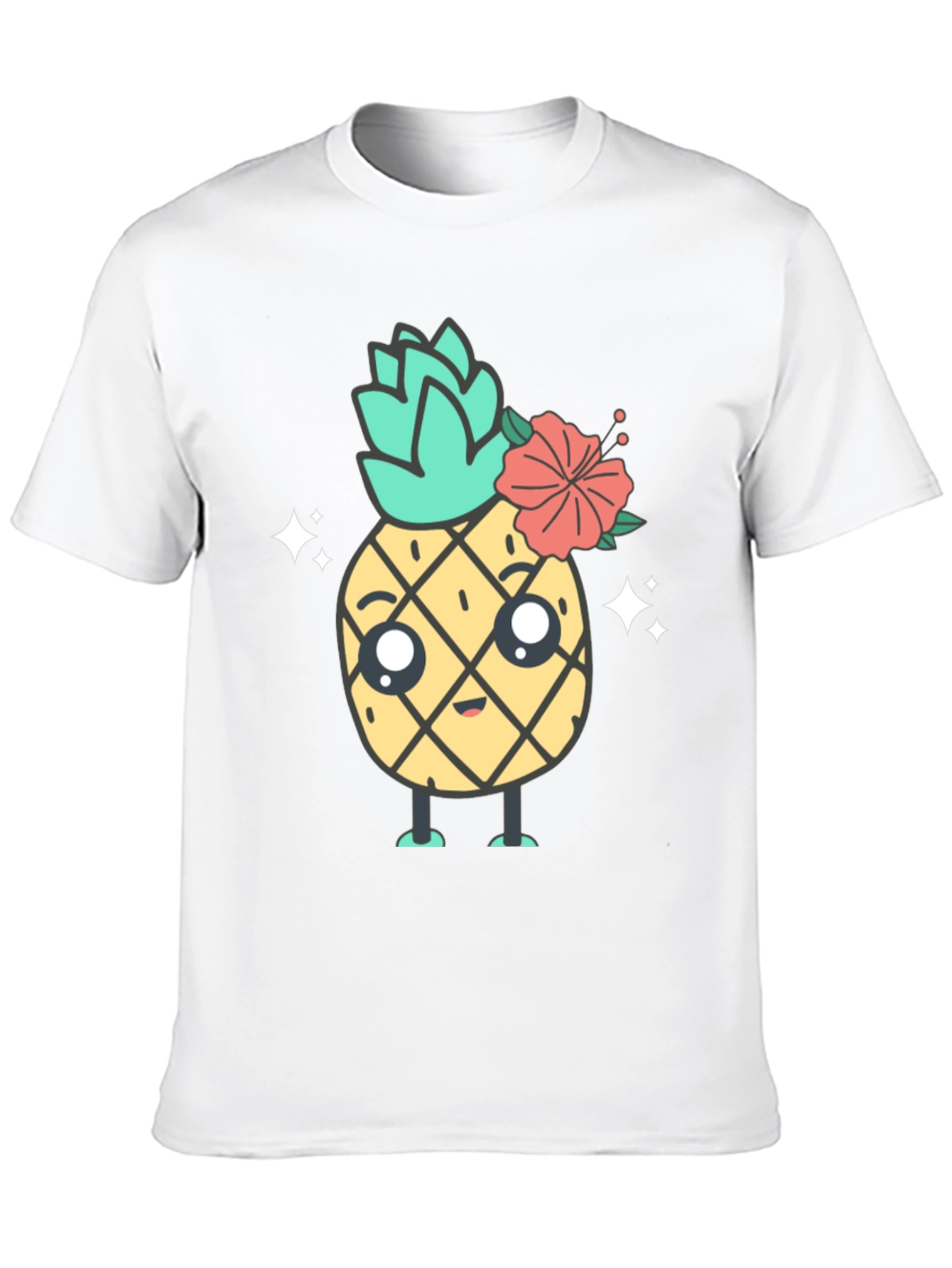 Cute Kawaii Pineapple Graphic Tee - Unisex