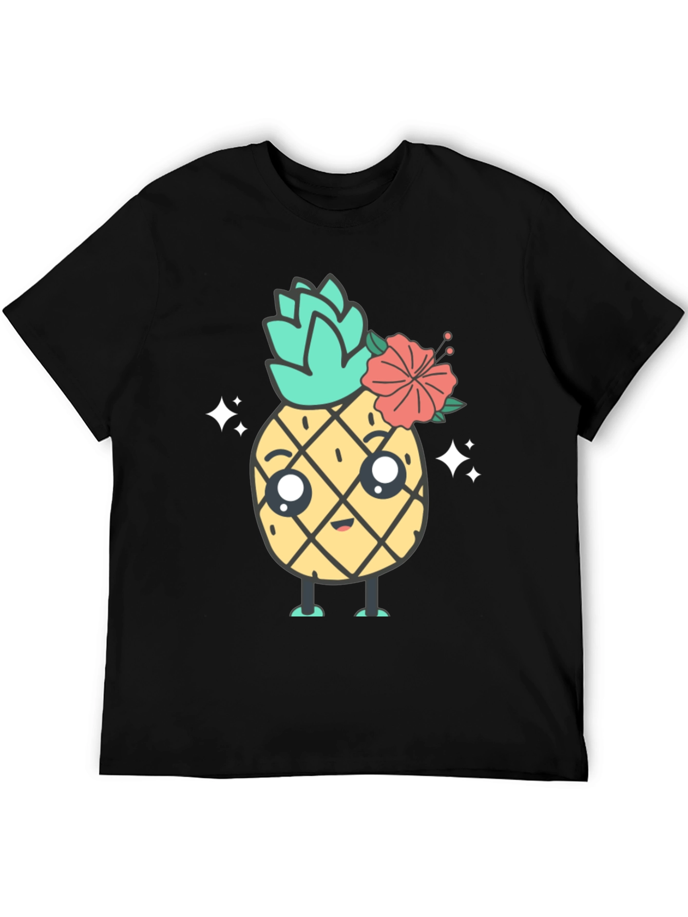 Cute Kawaii Pineapple Graphic Tee - Unisex