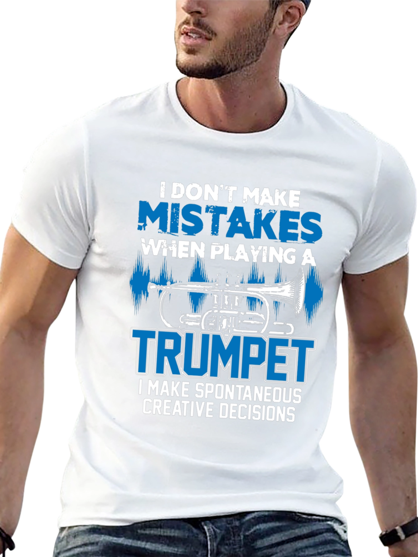 Funny Trumpet Player Graphic T-Shirt