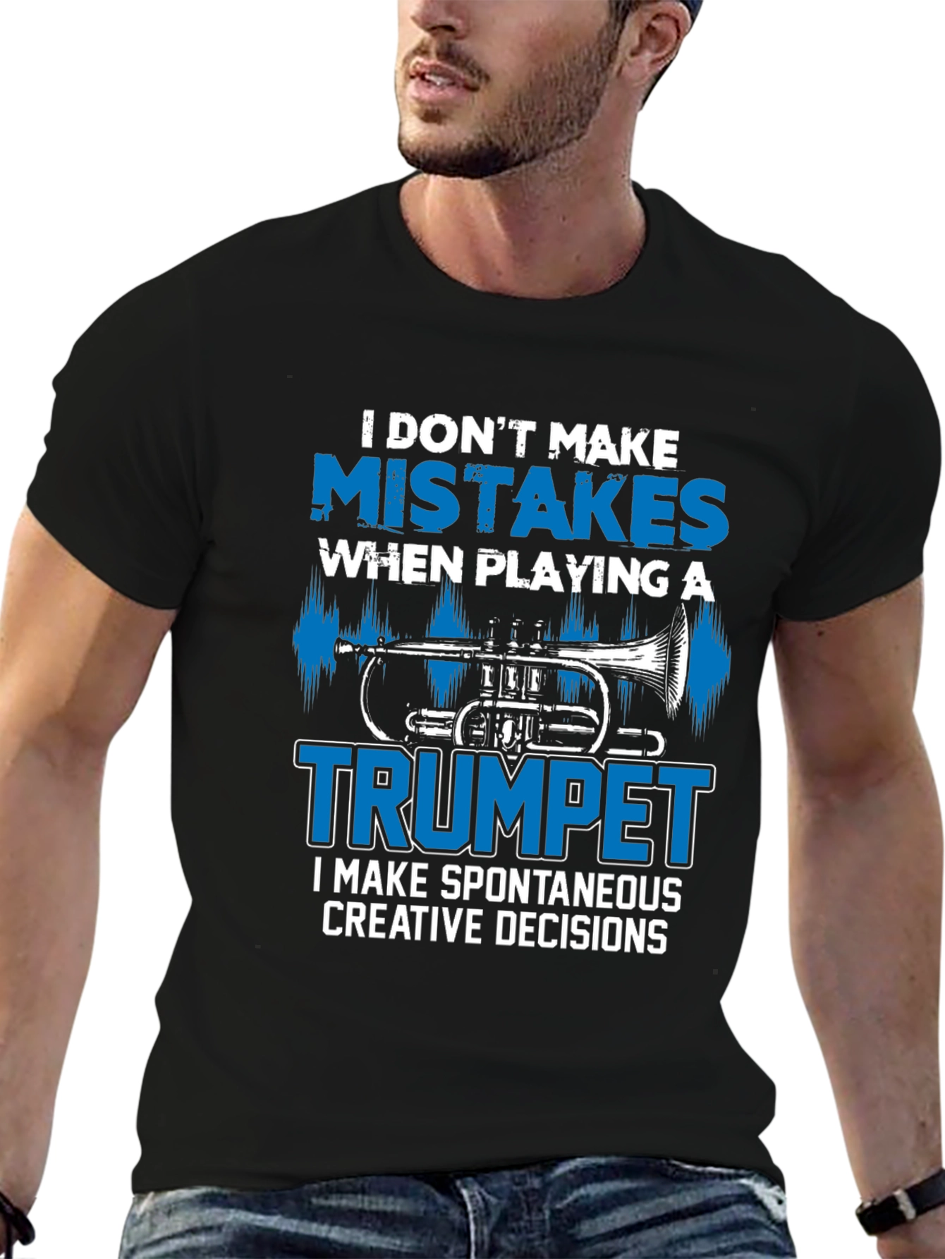 Funny Trumpet Player Graphic T-Shirt