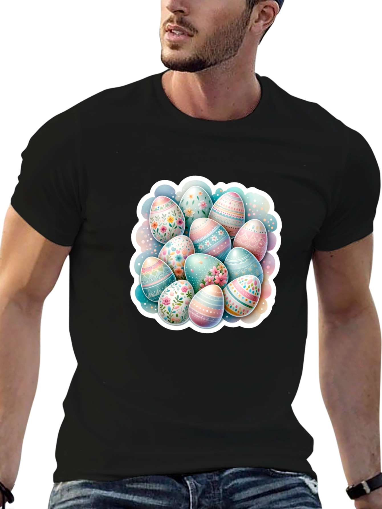 Easter Egg Pattern T-Shirt