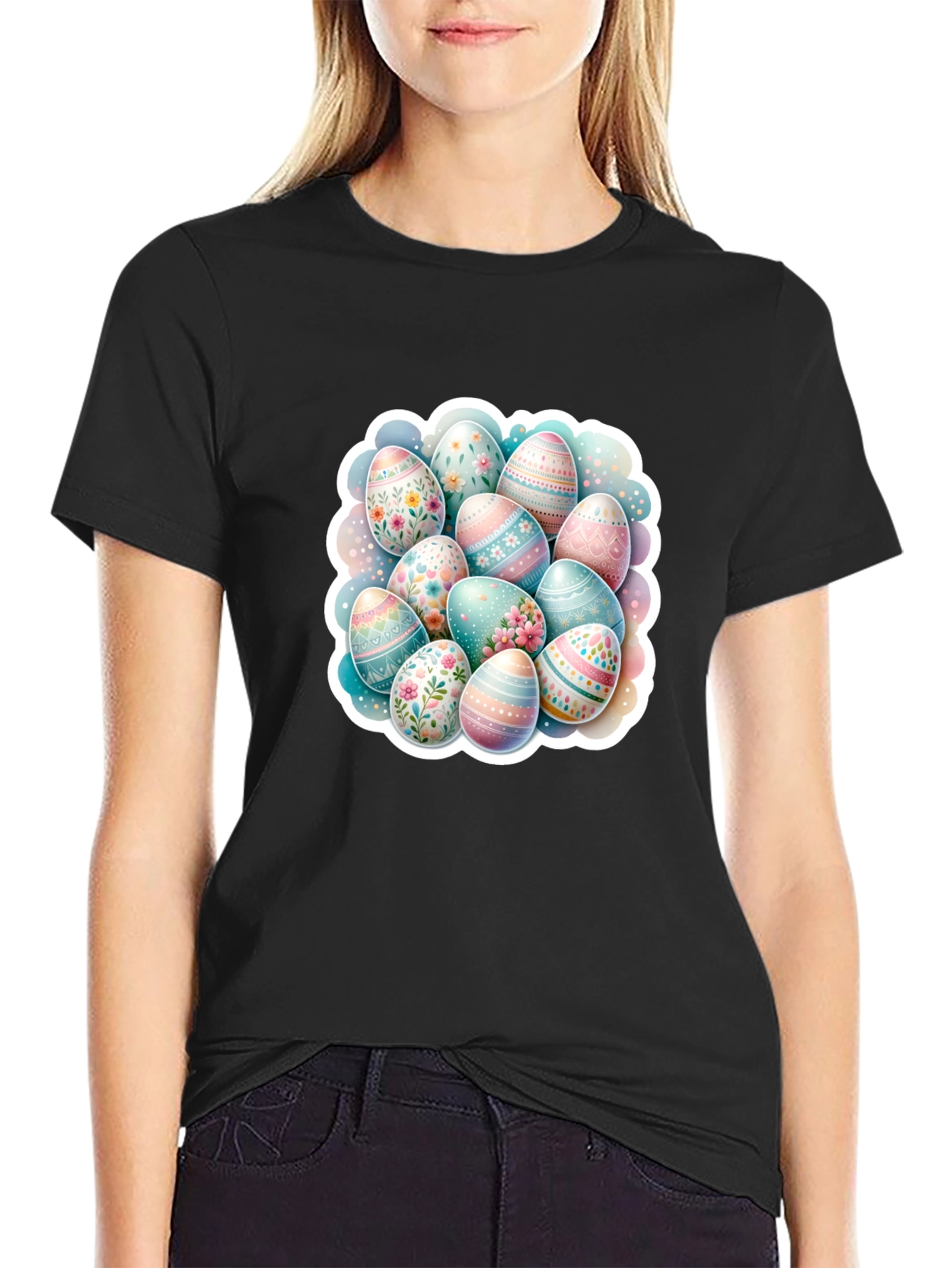 Easter Egg Pattern T-Shirt