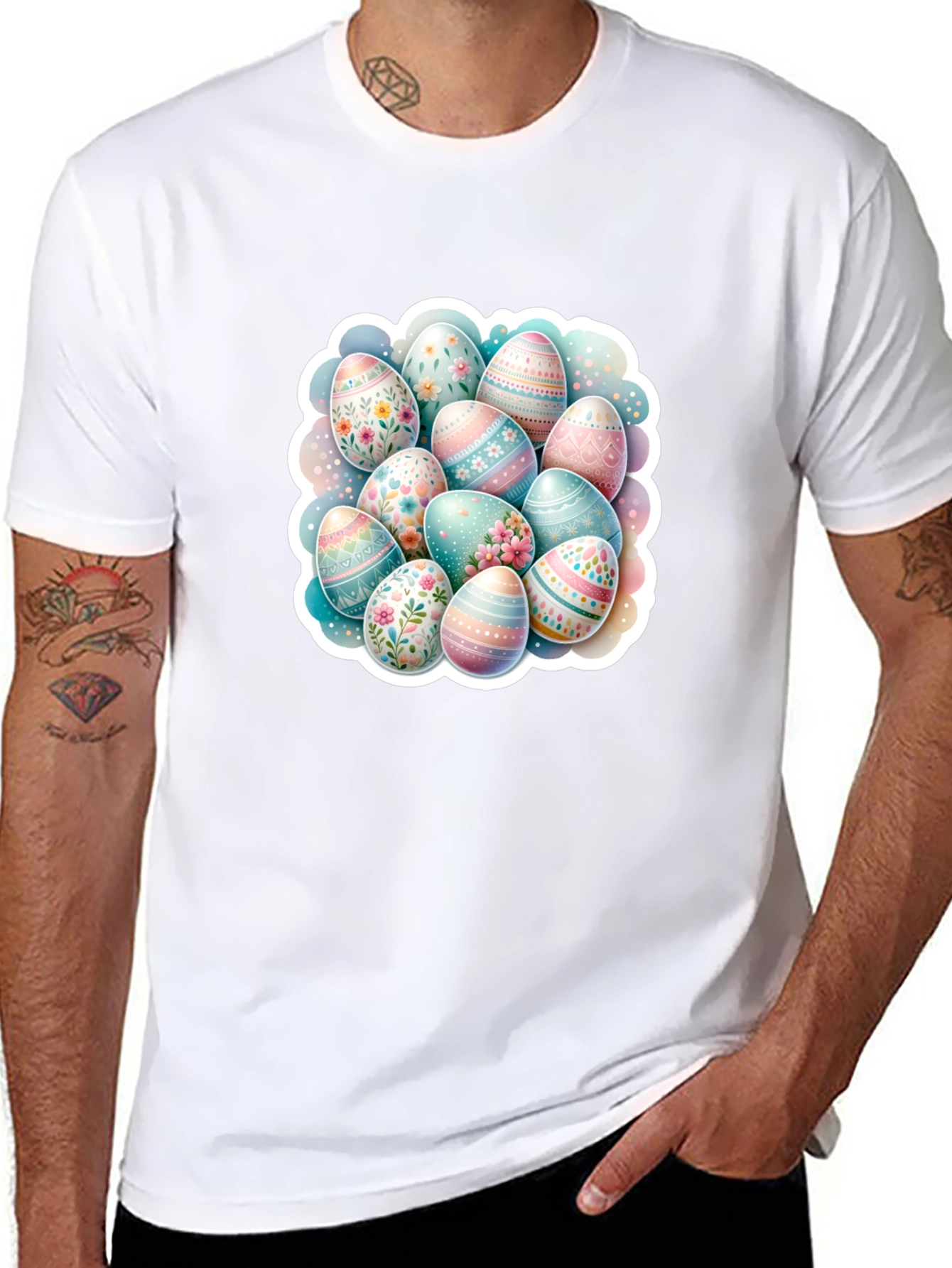 Easter Egg Pattern T-Shirt