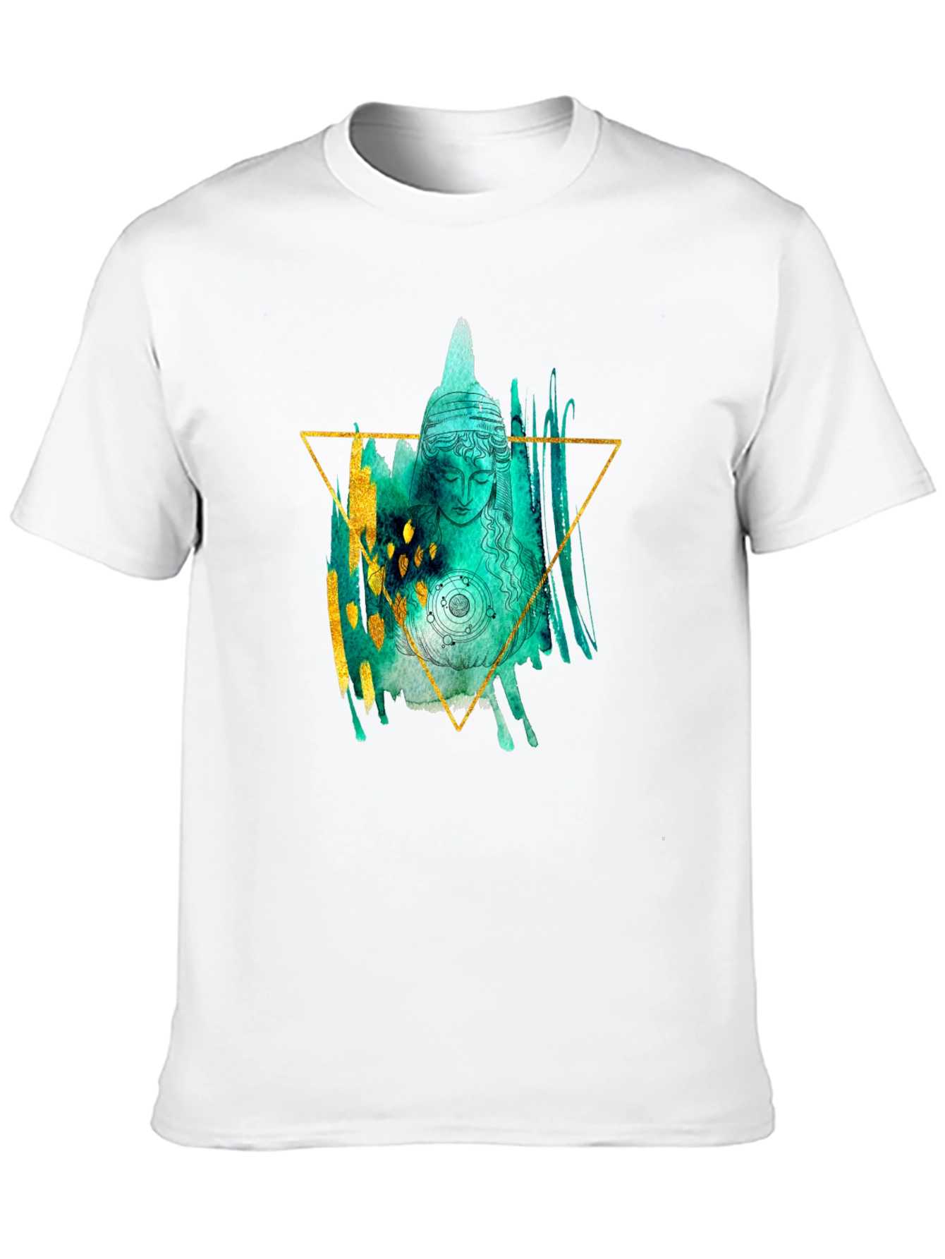 Abstract Buddha Graphic Tee - Unisex Black T-Shirt