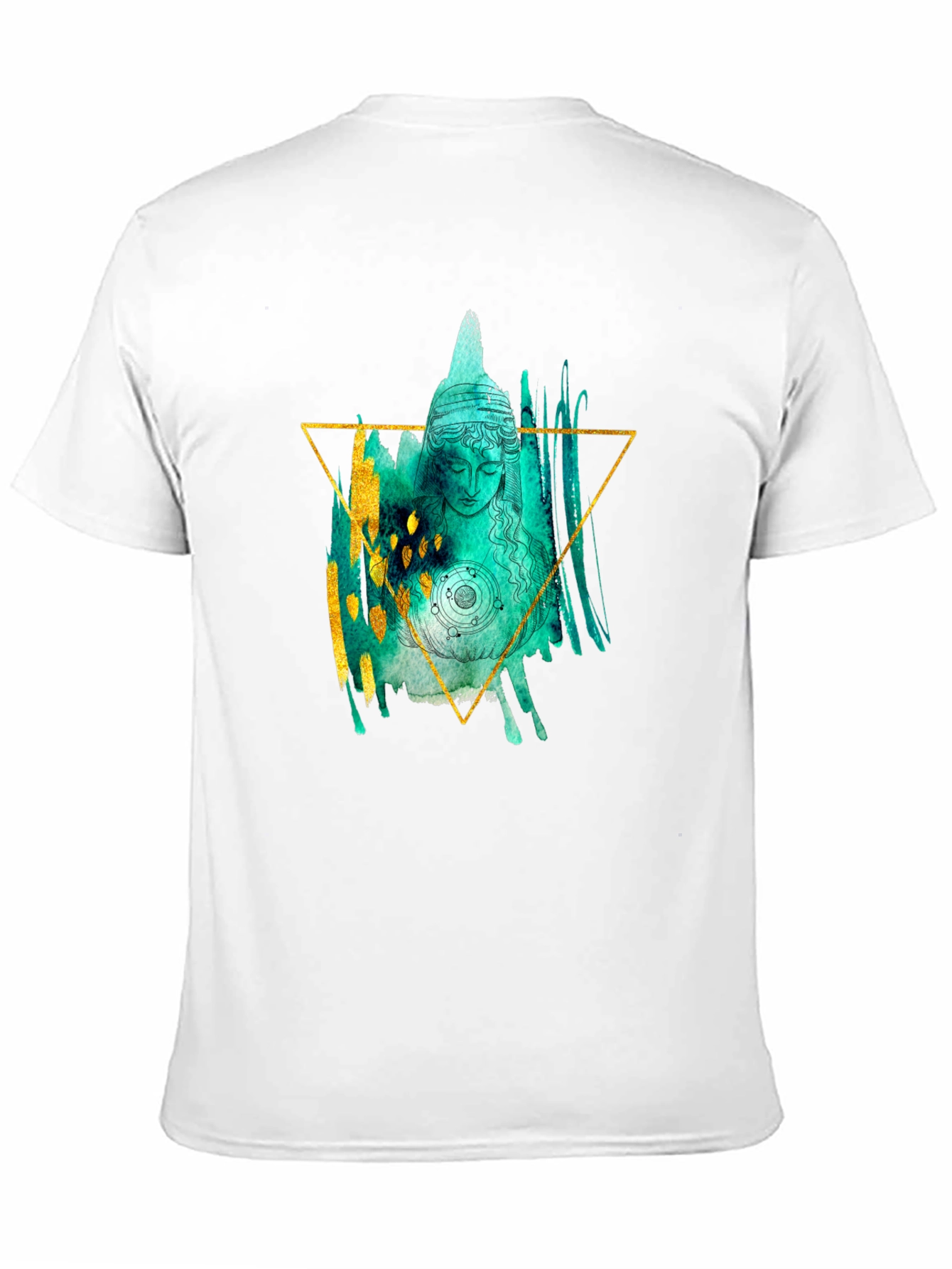 Abstract Buddha Graphic Tee - Unisex Black T-Shirt