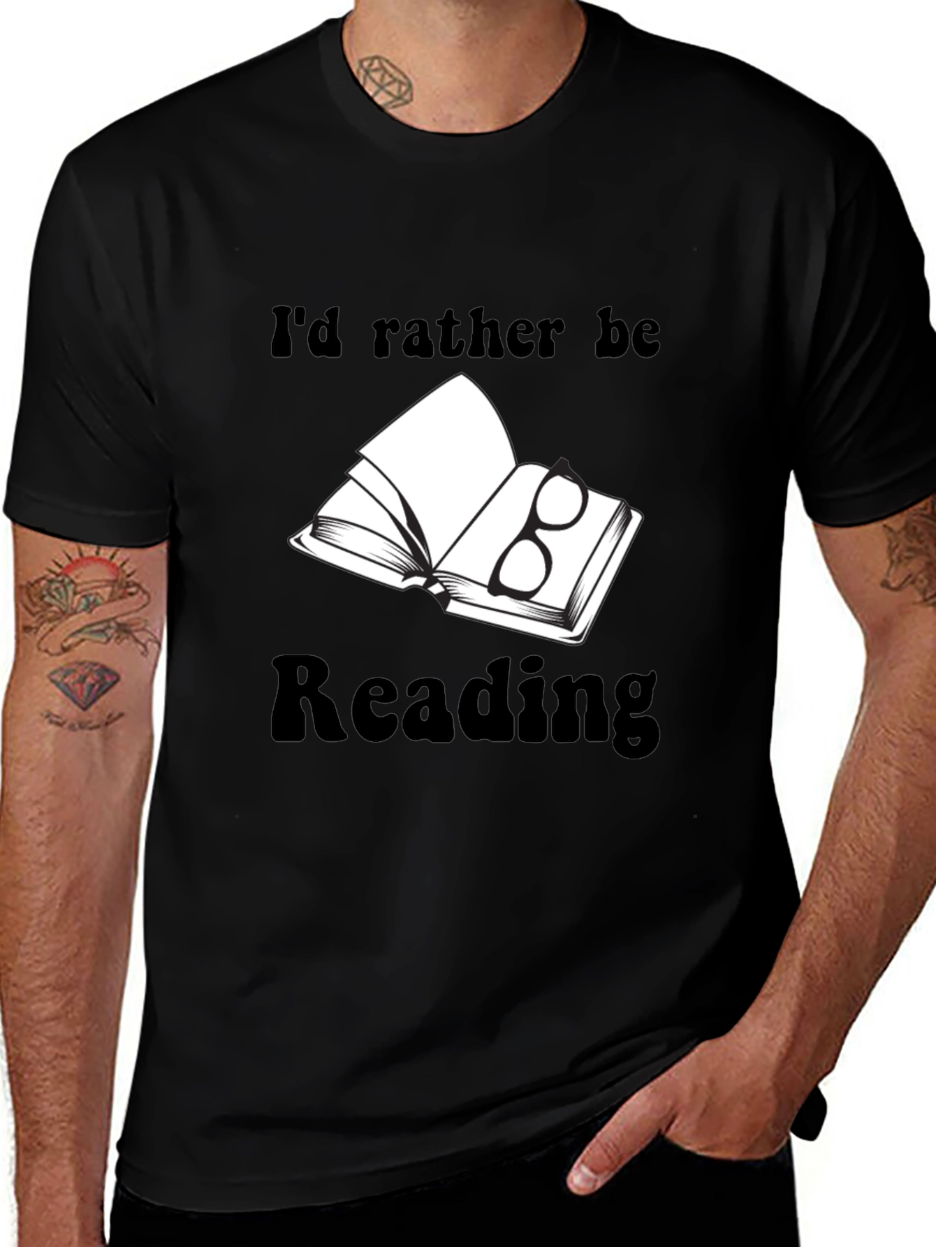 Book Lovers Tee: Id Rather Be Reading
