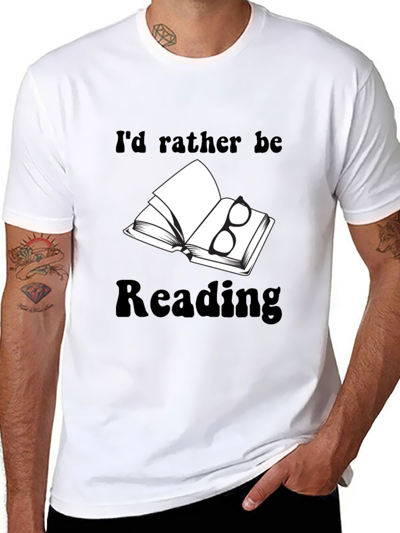 Book Lovers Tee: Id Rather Be Reading