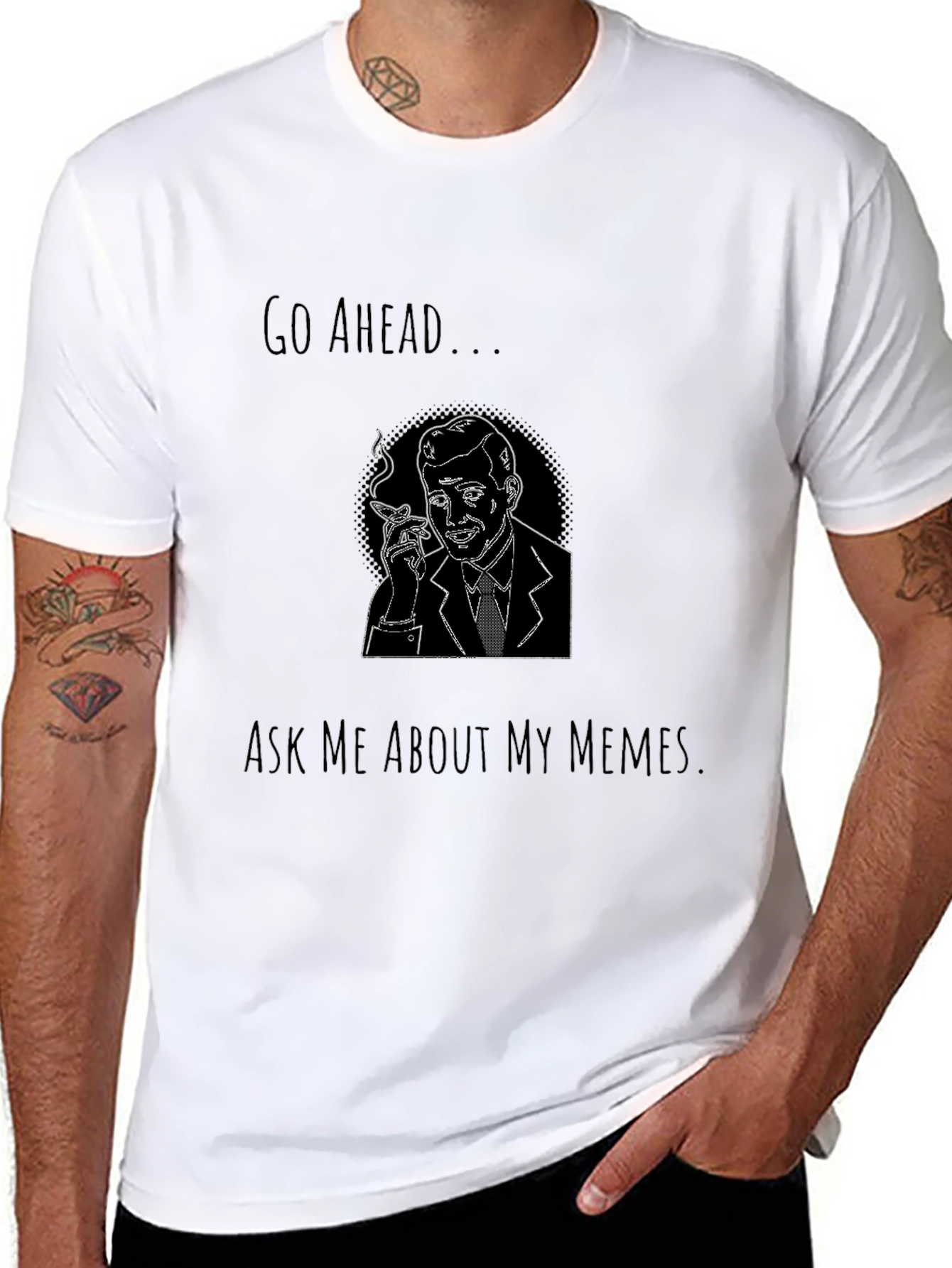 Go Ahead Ask Me About My Memes Graphic Tee
