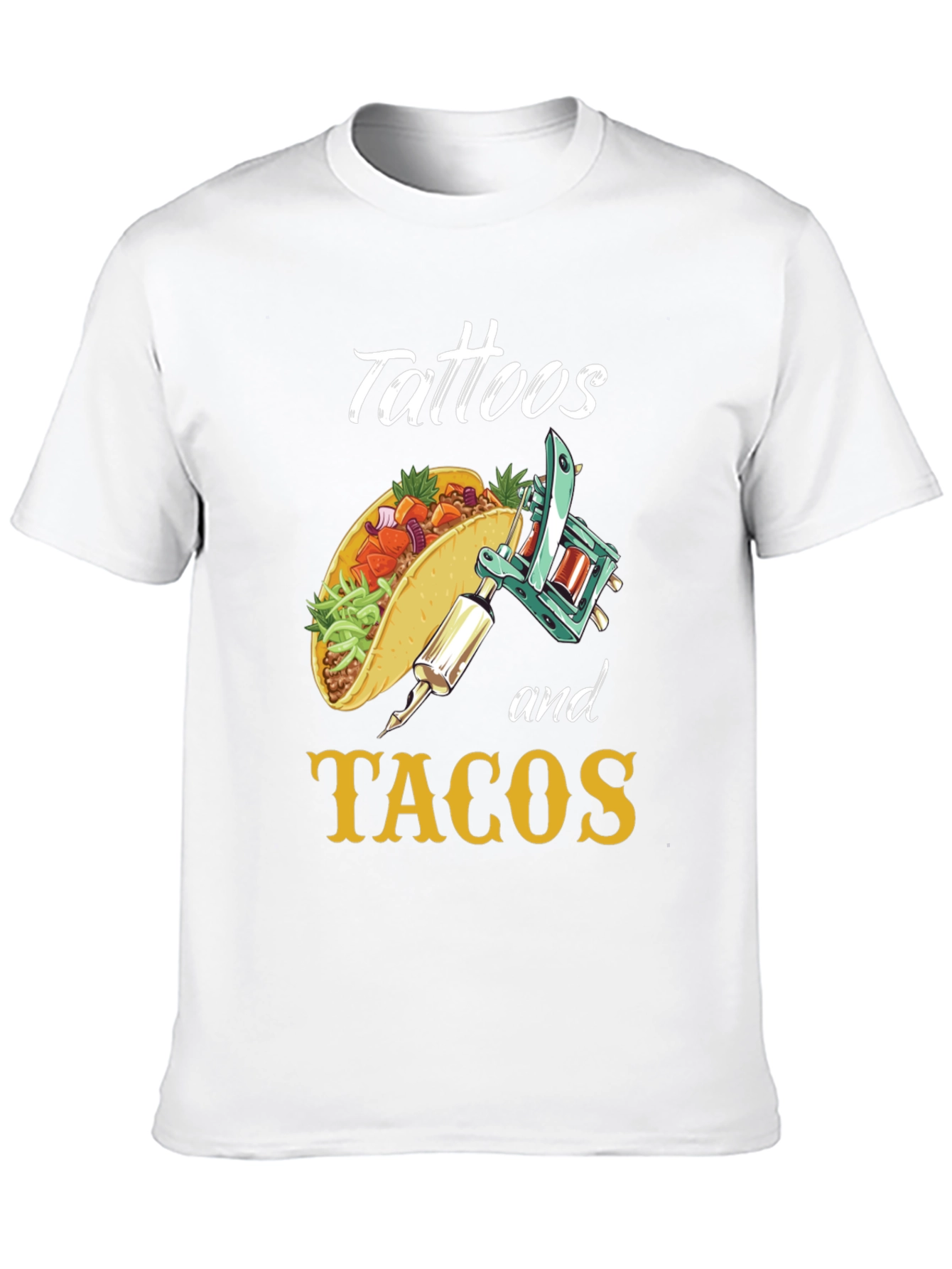 Tattoos and Tacos Funny Graphic Tee