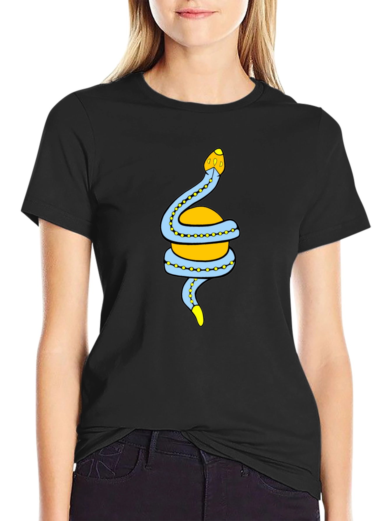 Snake Wrapped Around Orb Graphic Tee