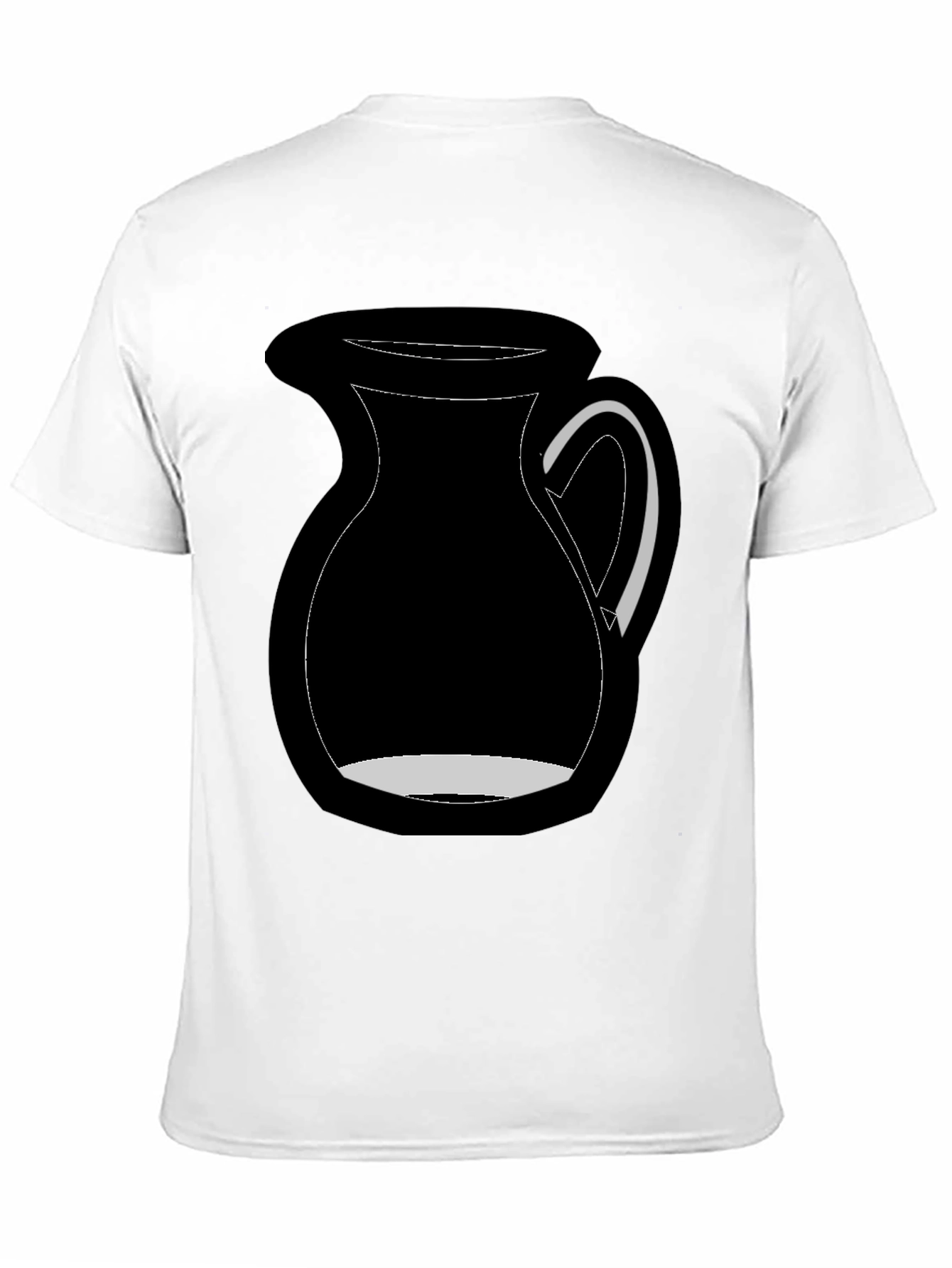 Black Graphic Tee - Milk Pitcher Design