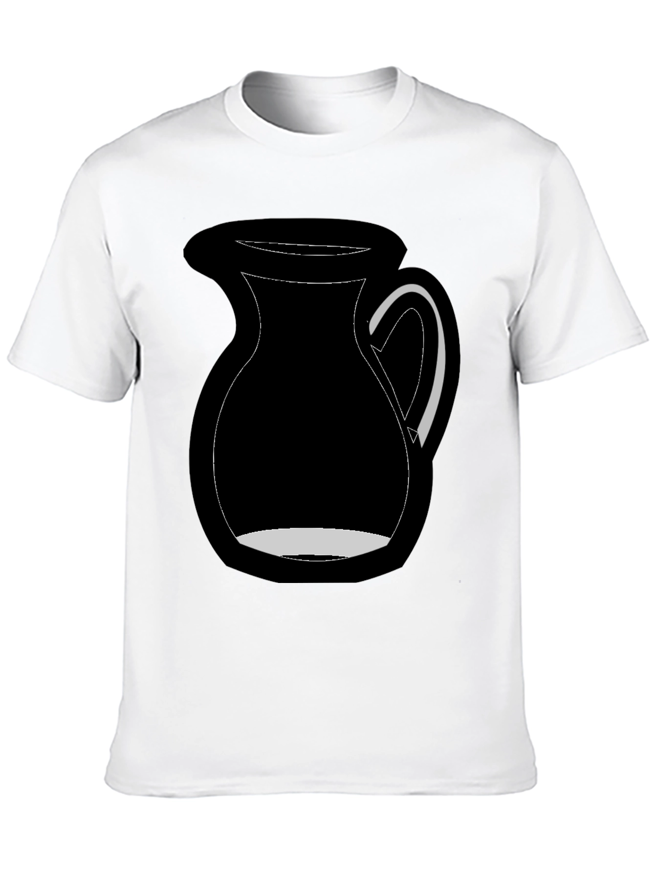 Black Graphic Tee - Milk Pitcher Design