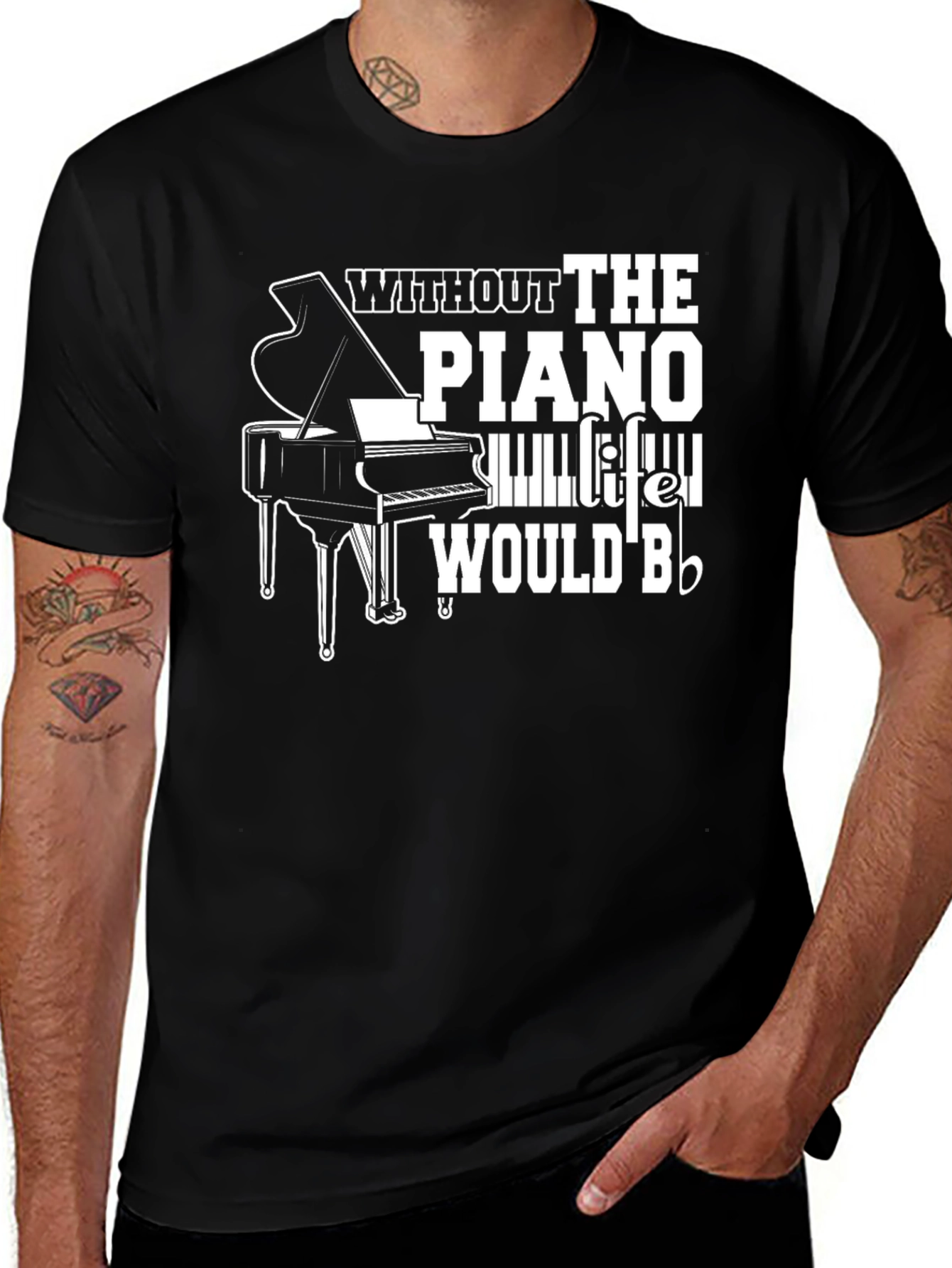 Piano Life T-Shirt - Music Lover Tee