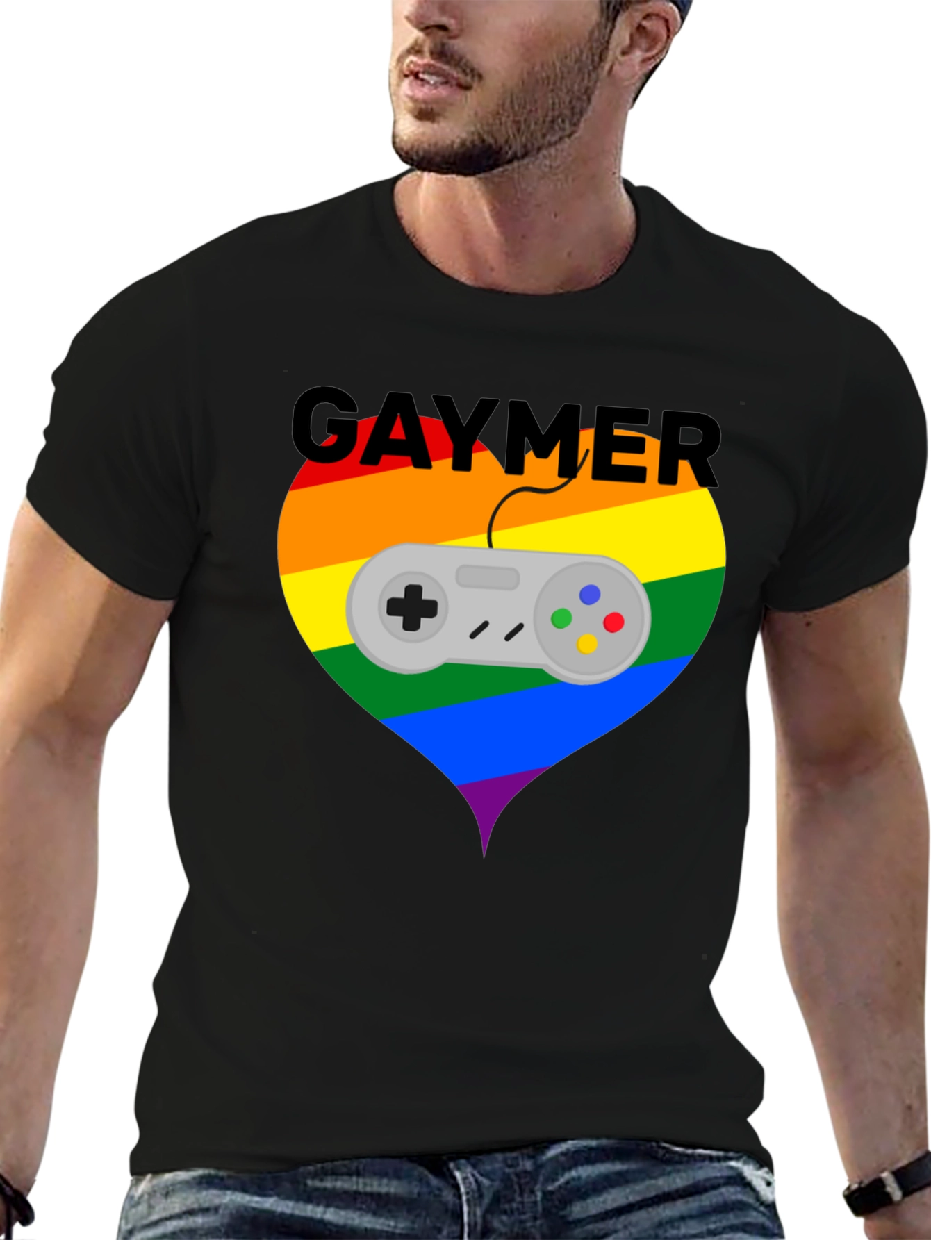 Gaymer Pride Graphic Tee - LGBT Gaming T-Shirt